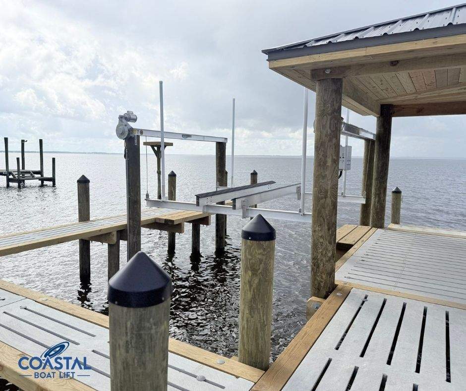 Waterfront Construction + Boat Lift Installation by Coastal Boat Lift Repair LLC
