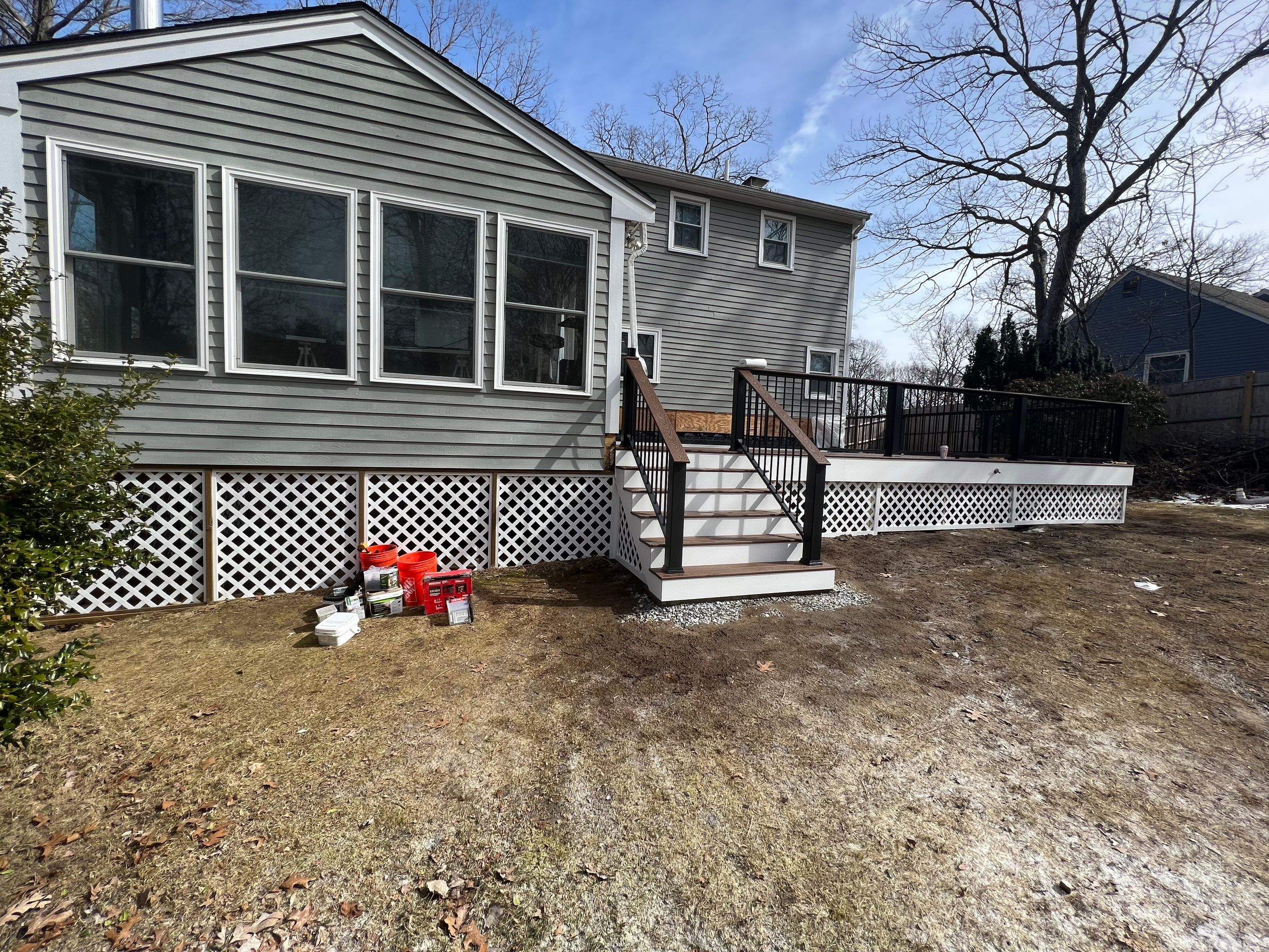 Deck and Sidin in Milford, MA by UBrothers Construction