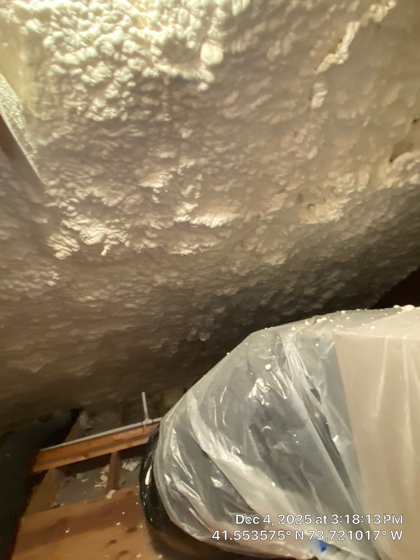 Attic Insulation using open cell spray foam by NYS Foam & Energy