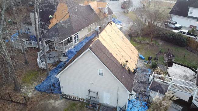 Reroof paid for by the insurance company. by Galian Roofing LLC