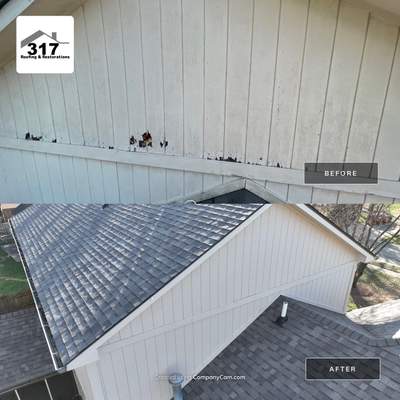 Seabreeze Roof Replacement, Exterior Siding and trim repairs and paint