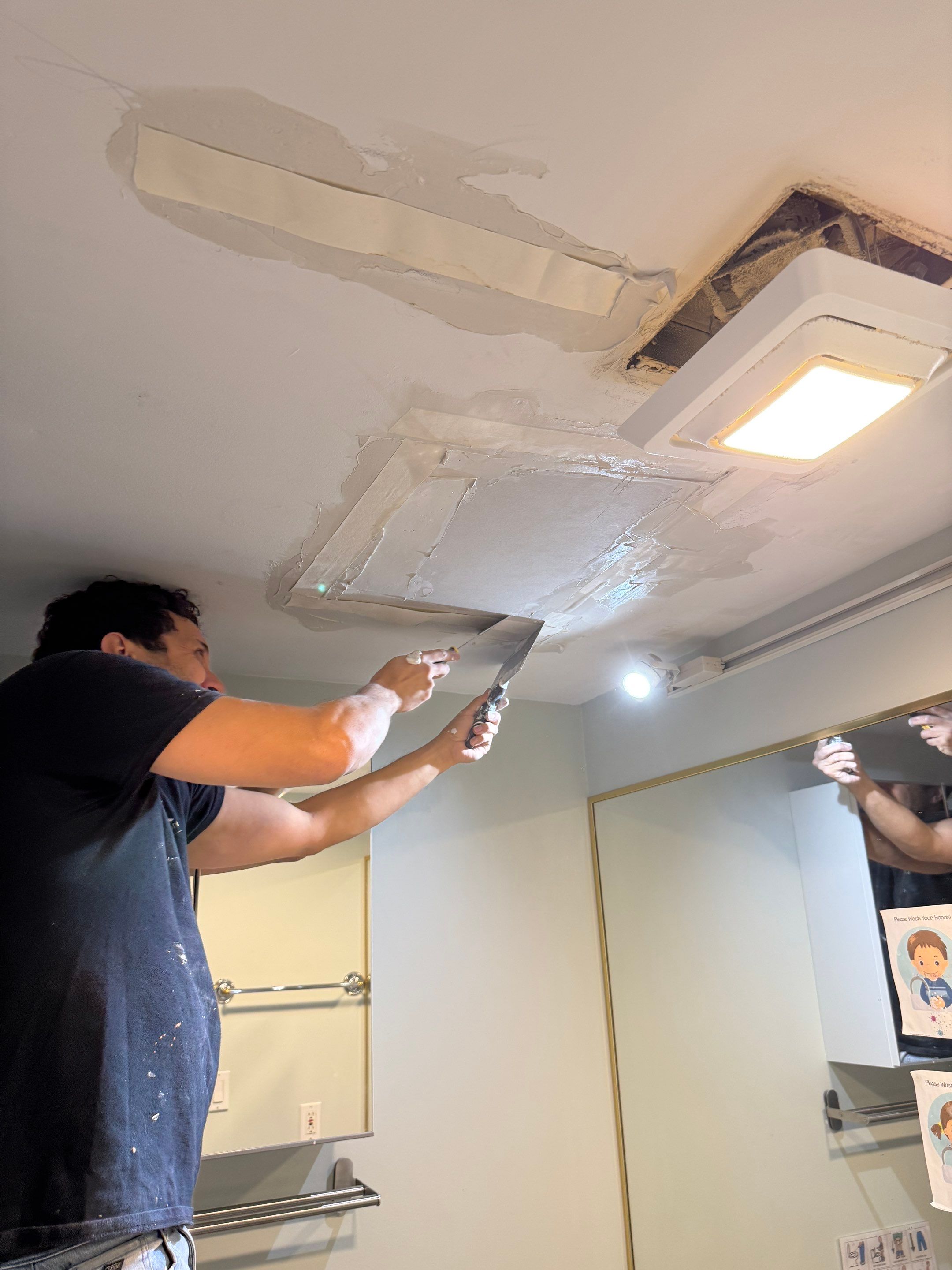 Richmond Ceiling Leak Repair & Seamless Drywall Finishing by YVR Construction Group