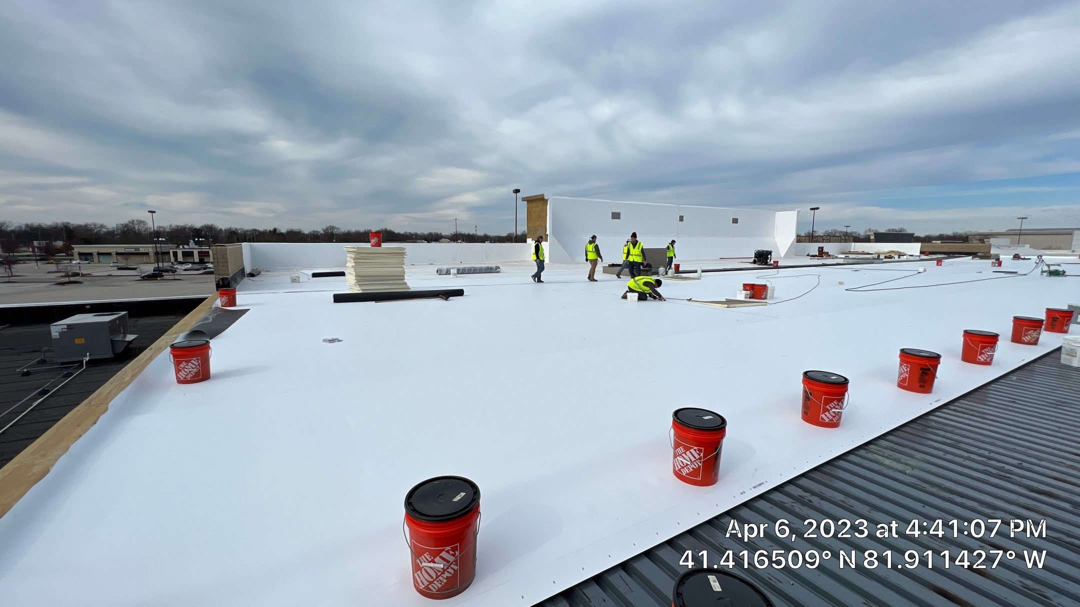 North Olmsted Ohio TPO Roof Install by Gold Star Roofing LLC 