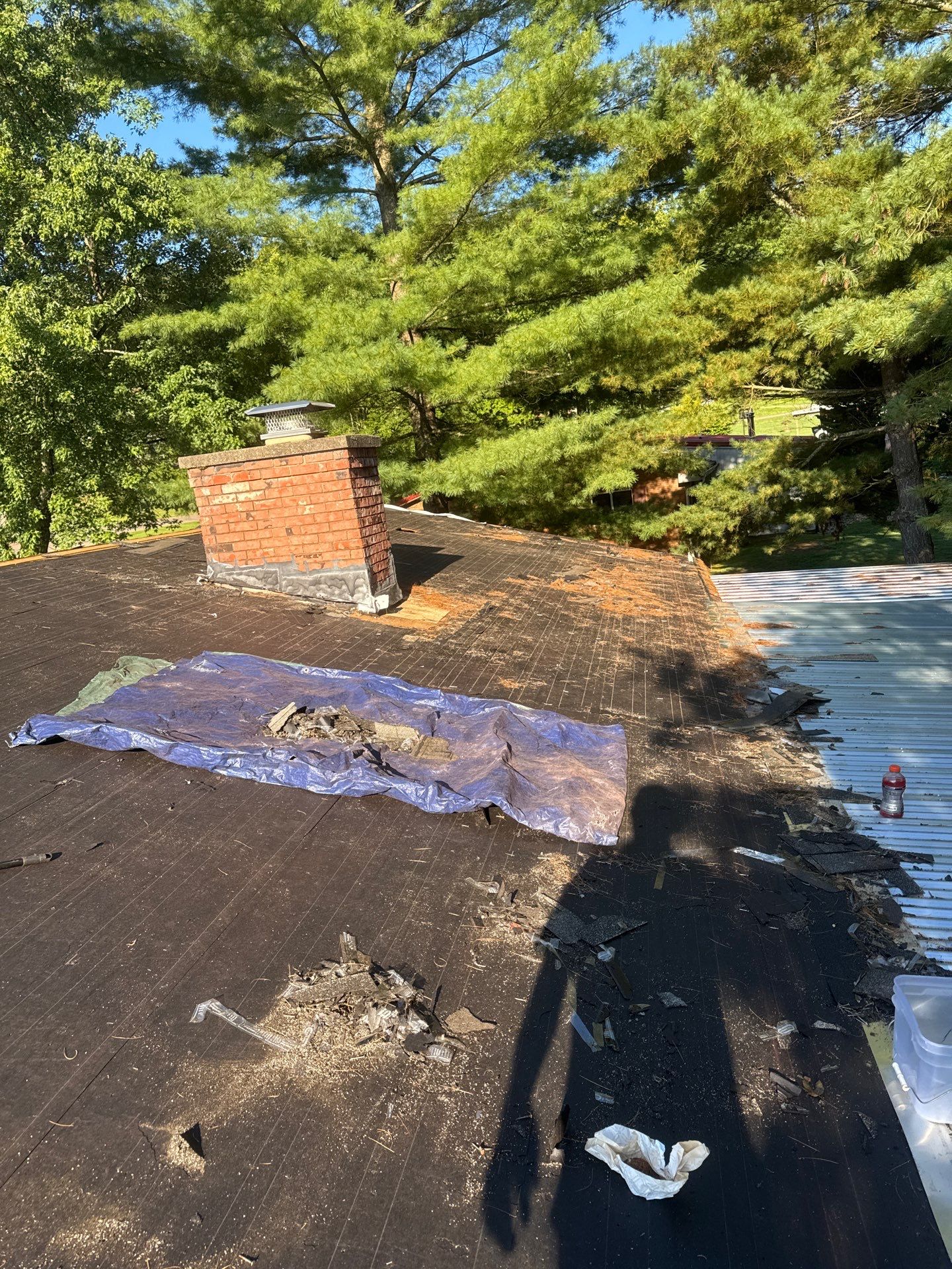 Residential Roofing Installation using GAF Timberline HDZ Charcoal by Rainstoppers Roofing