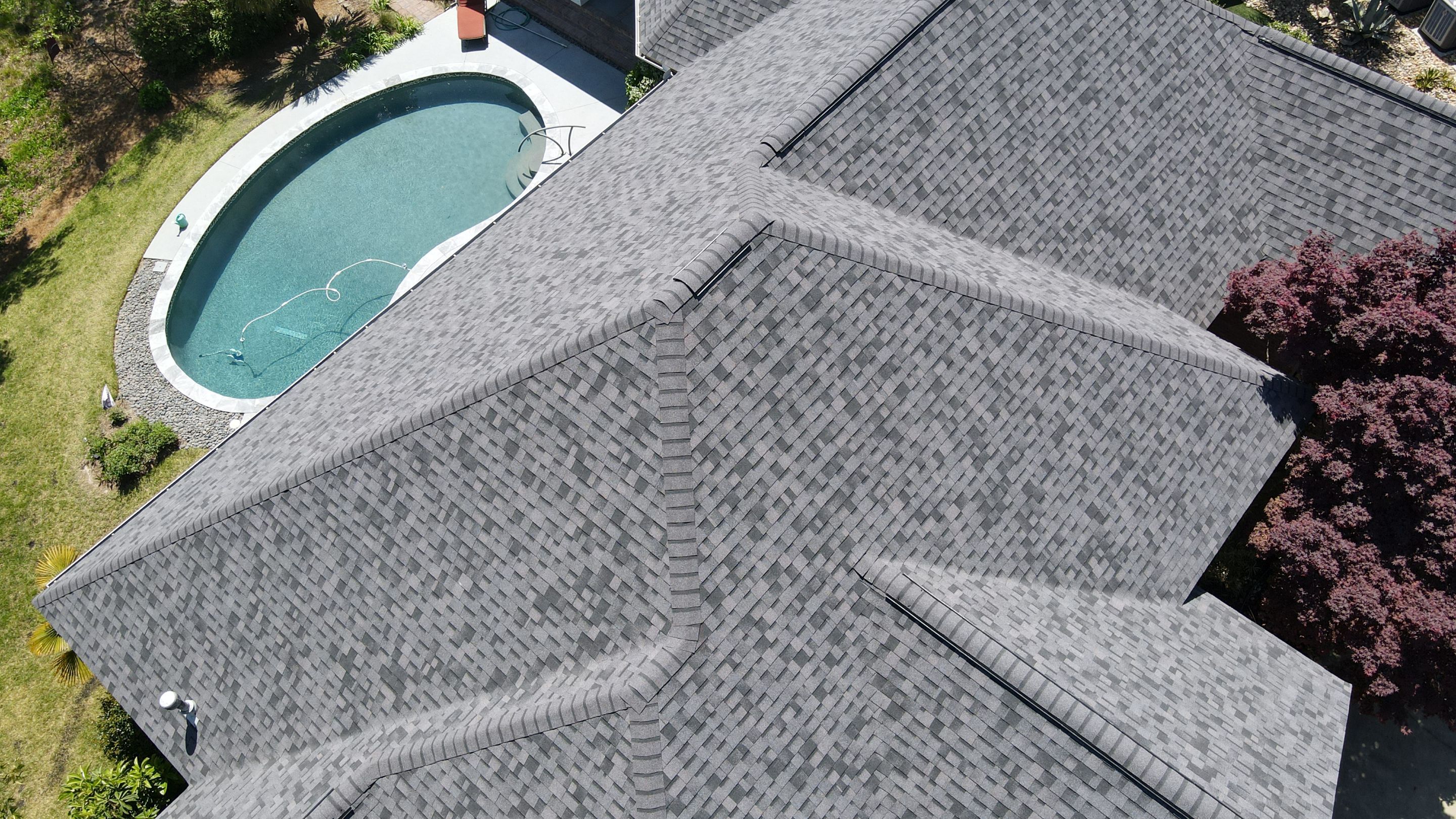 Residential Roofing Installation using Owens Corning Duration Midnight Plum by Indigo State Roofing