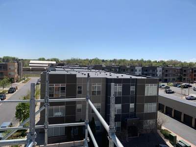 Commercial Roofing Installation using MuleHide EPDM .60 - BLACK