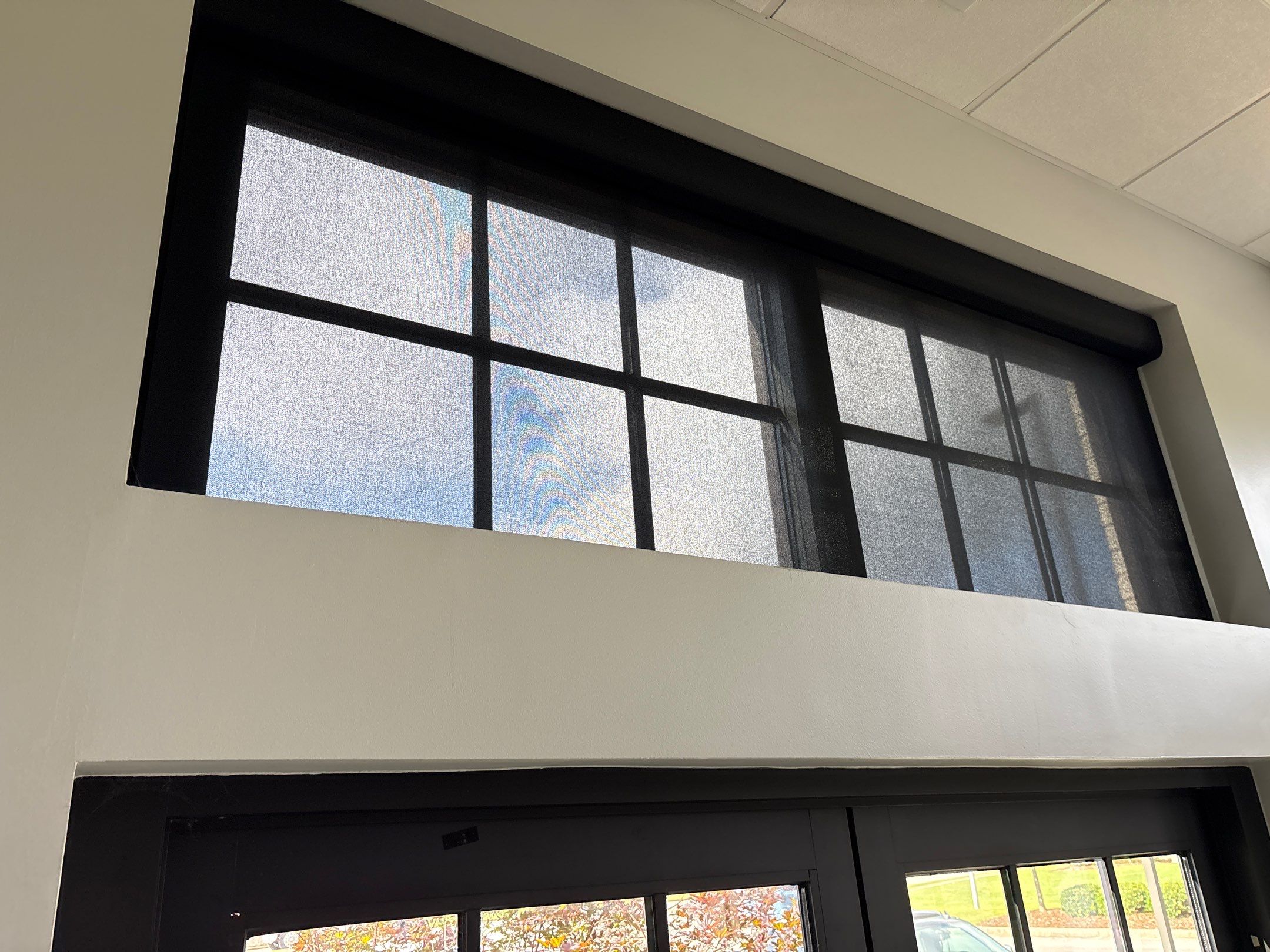Commercial Roller Shades Project in Huntsville by Blinds and Borders