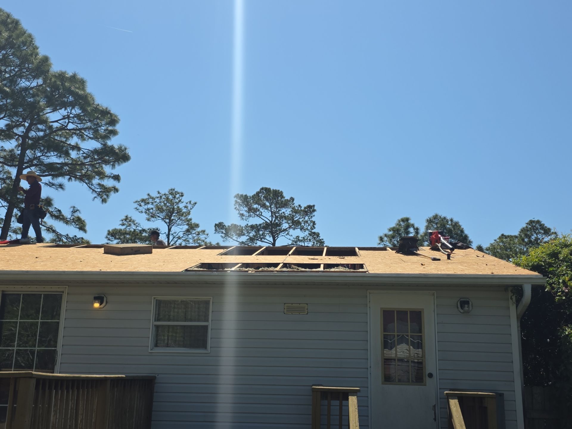 Insurance Claim Storm Damage Roof Replacement and Interior Repairs in Leland, NC by RGR Construction and Roofing, LLC