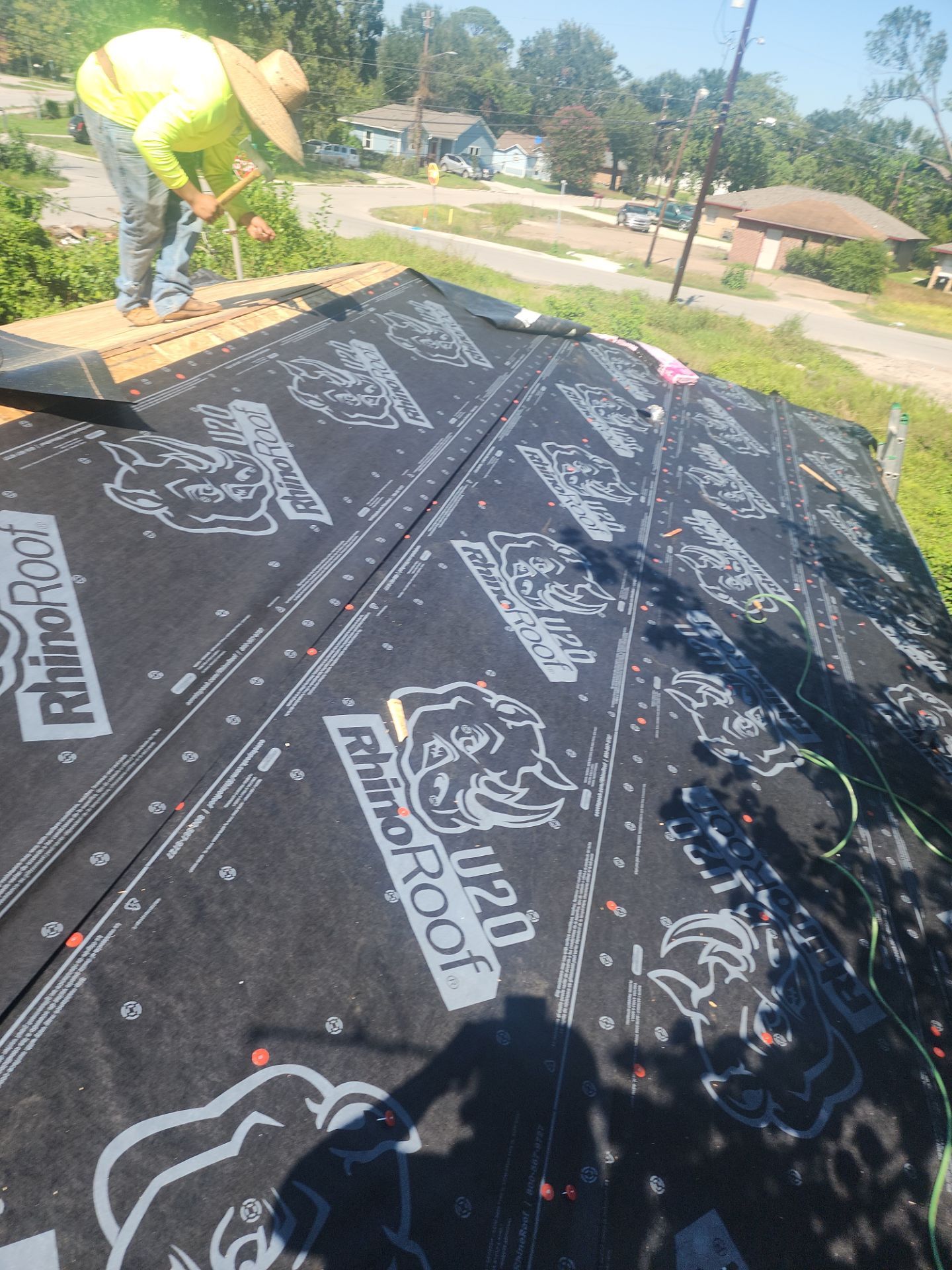 Residential Roofing Installation using Owen's Corning Duration (Lifetime) Shingles by Roof Repair Company