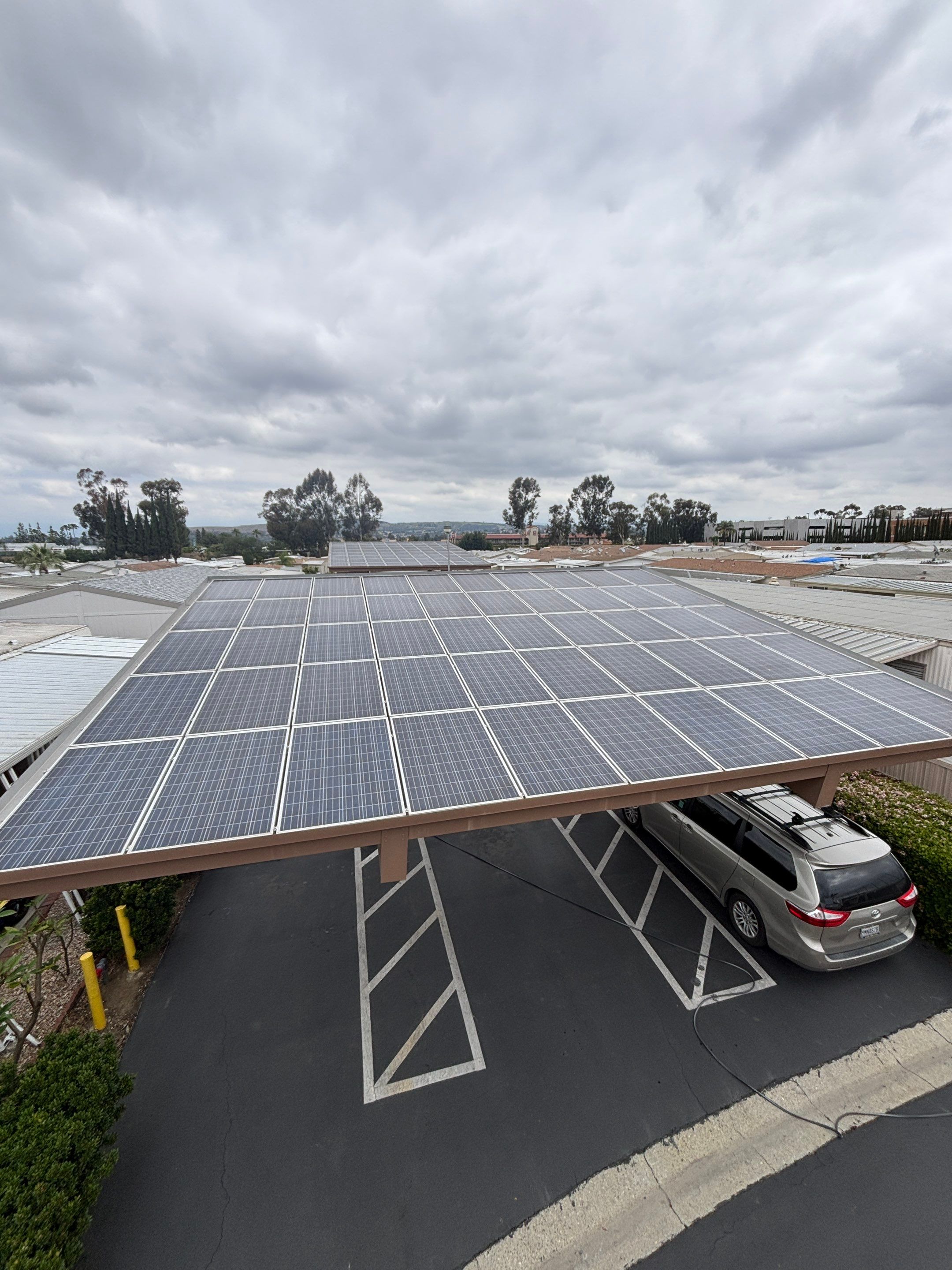Commercial Solar Cleaning in Rowland Heights for Mobile Home Park by Palm Coast Solar Cleaning