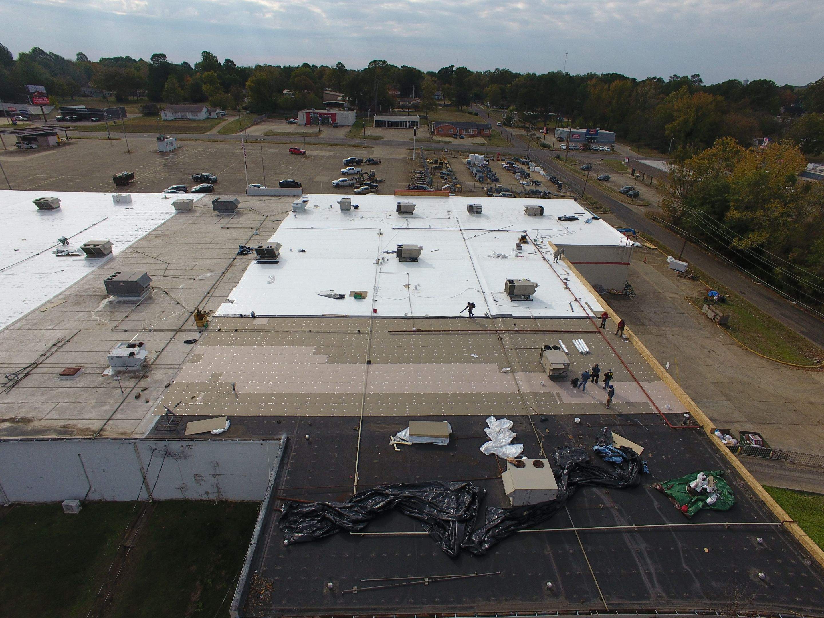 VA Clinic/Tractor Supply in Idabel, Oklahoma by Hostetler Roofing
