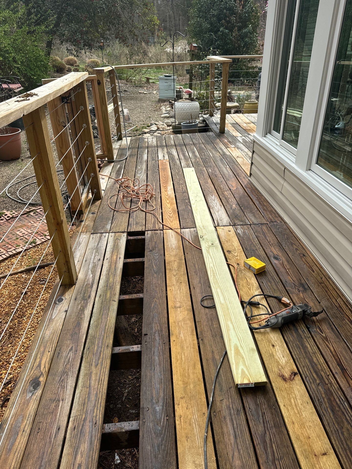 Deck staining by GonzalezPainters & Contractors Inc 