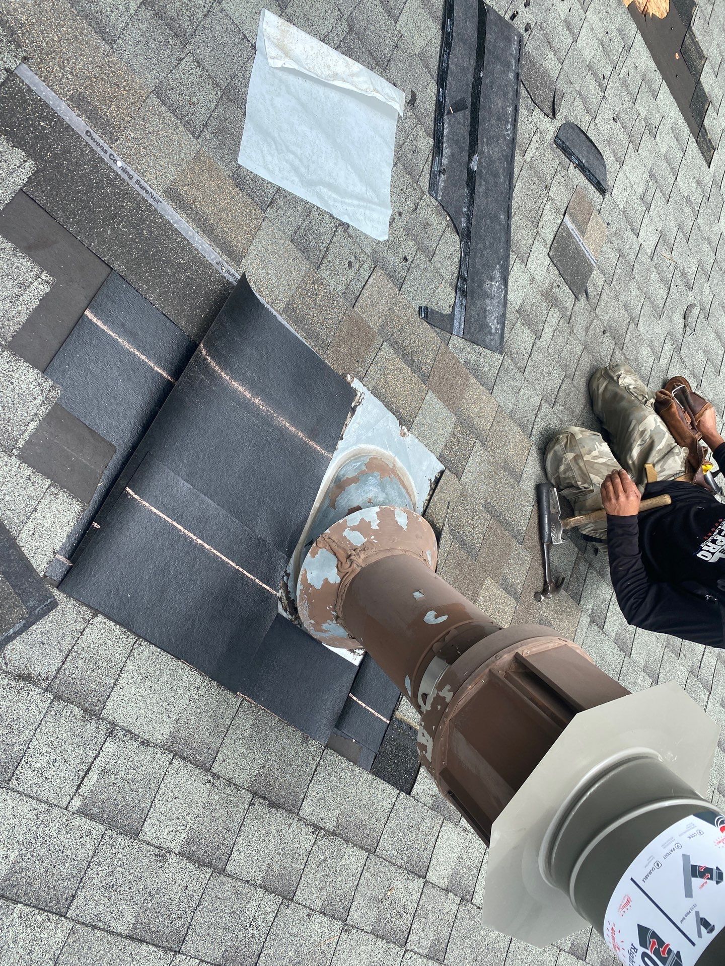 Hail Damage using Owen's Corning Duration (Lifetime) Shingles by Roof Repair Company