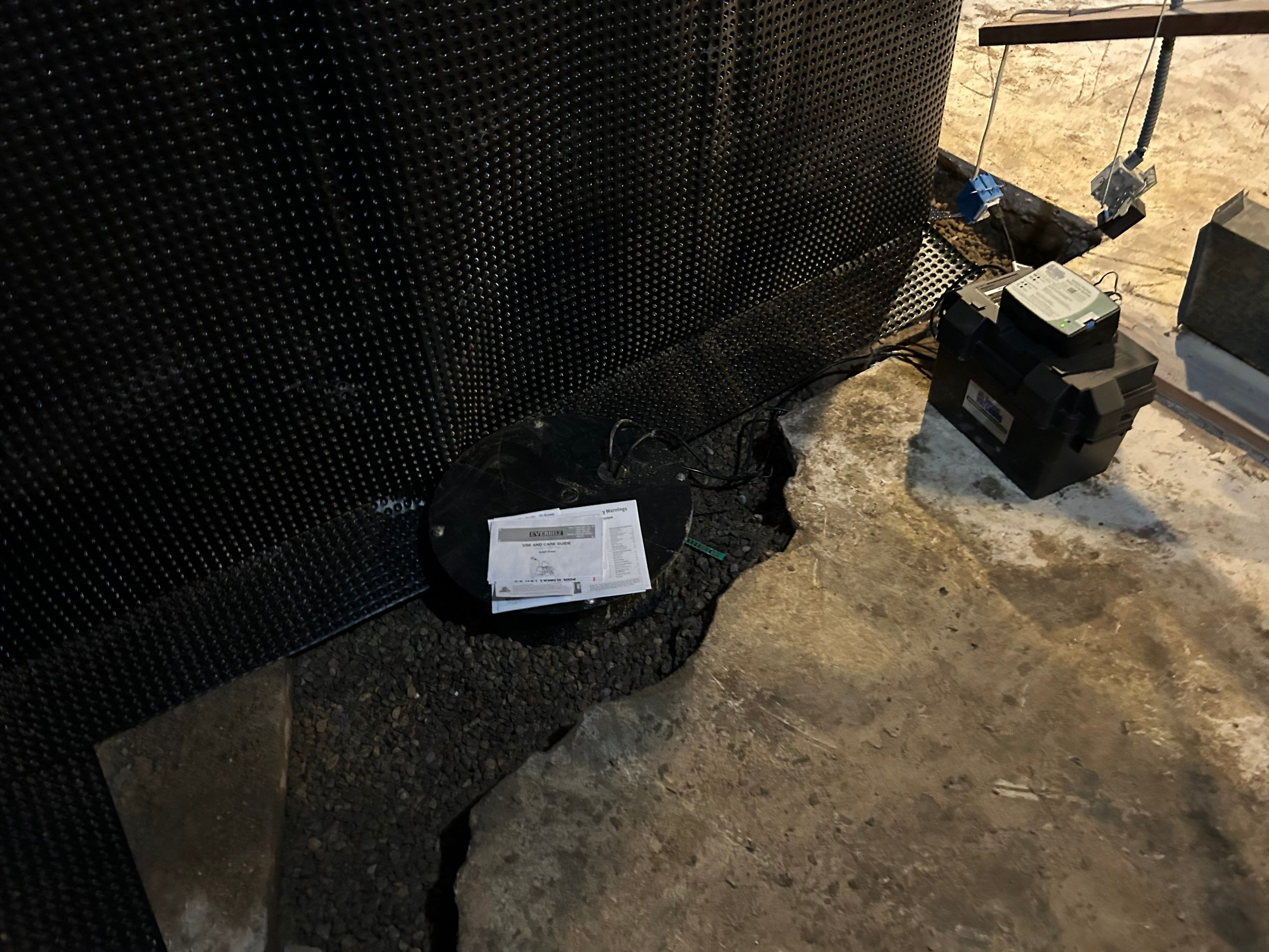 Drain tile for a General Contractor Partner by Waterproofing Northeast