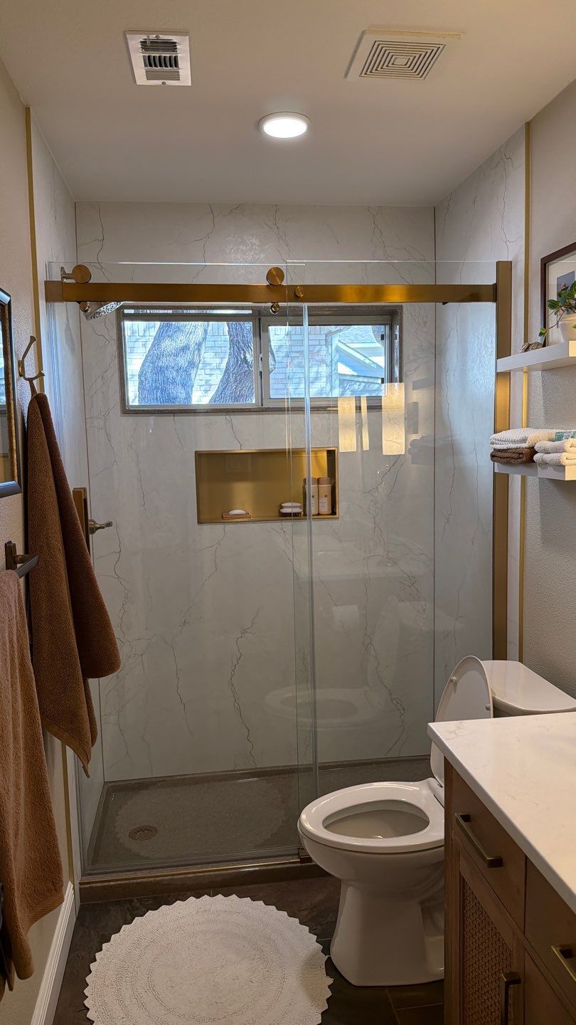 Roger’s Ranch Tub-to-Shower Conversion & Bathroom Remodel in San Antonio by Legacy Bath and Kitchen