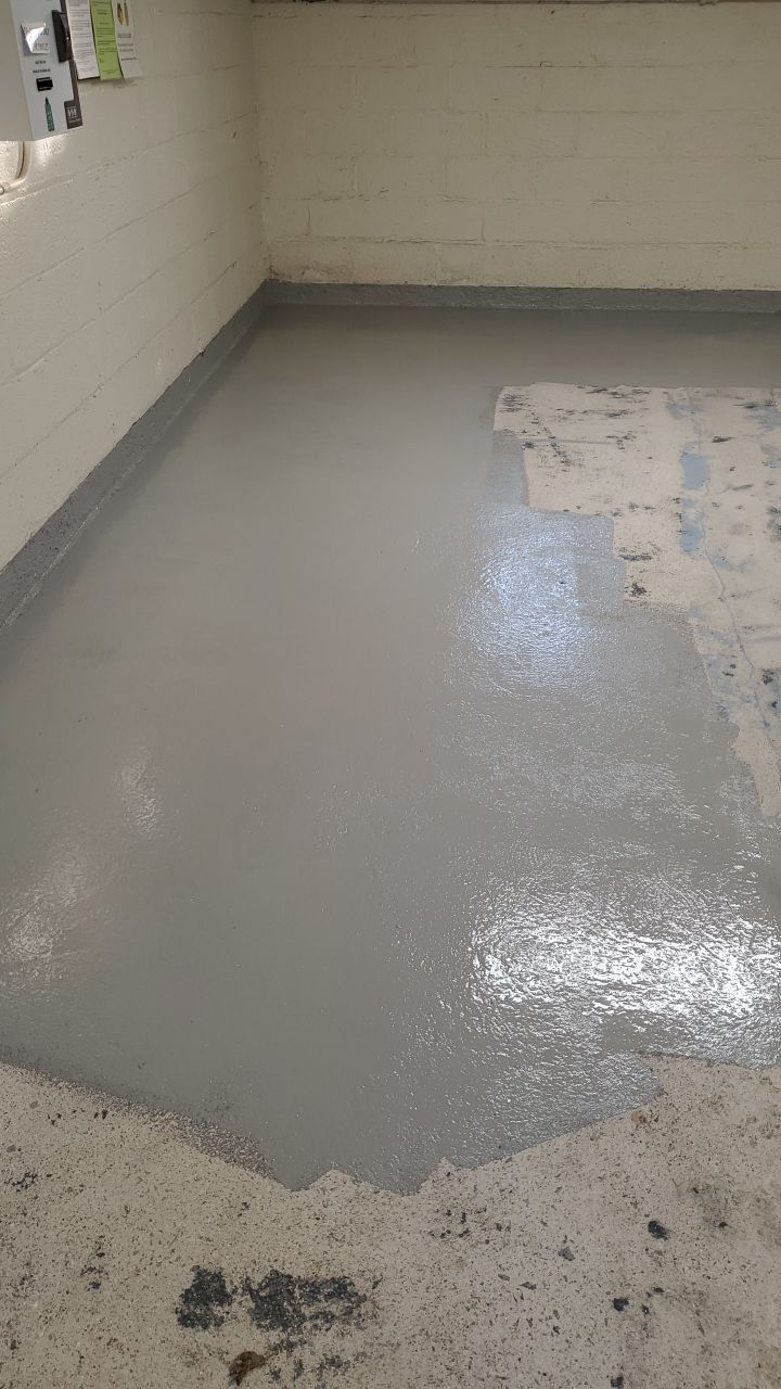 Laundry Room Floor Coating using Penntek- Silver Creek by Spectrum Painting, LLC