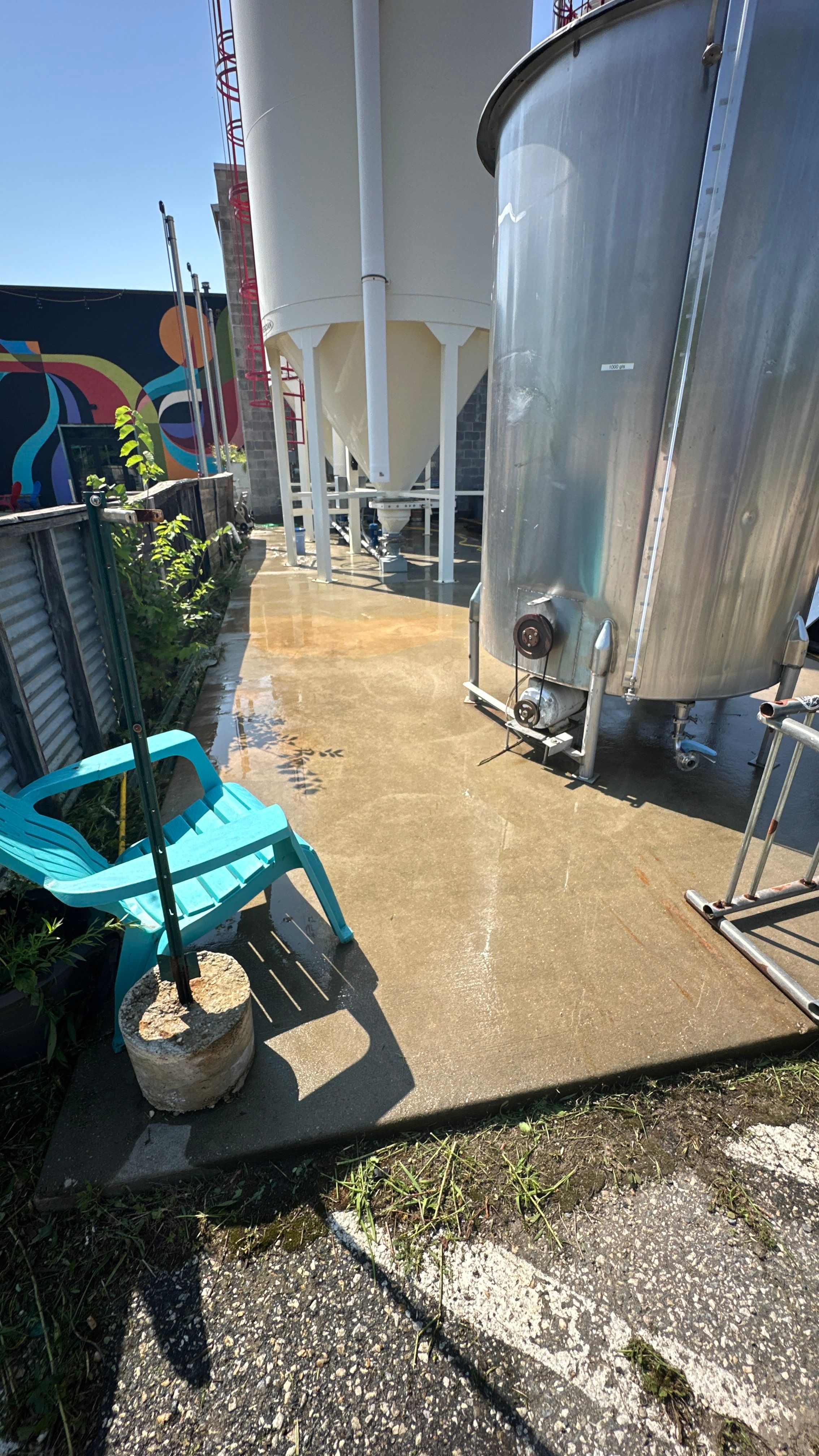 Industrial Storage Silo and Exterior Building Washing in Baltimore by Baltimore Pressure Washers Inc.