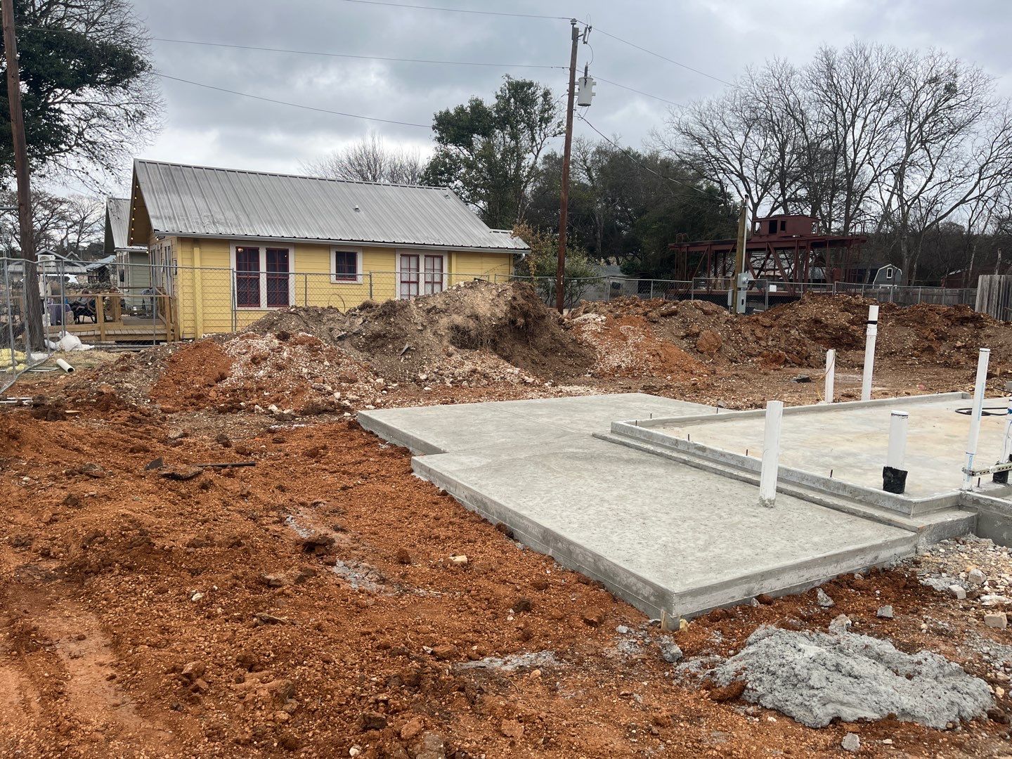 5000 gallon Wimberley Community Welcome Center using Meridian 5000 gallon, 30 degree pitched roof, silo style by Hill Country Rain Water