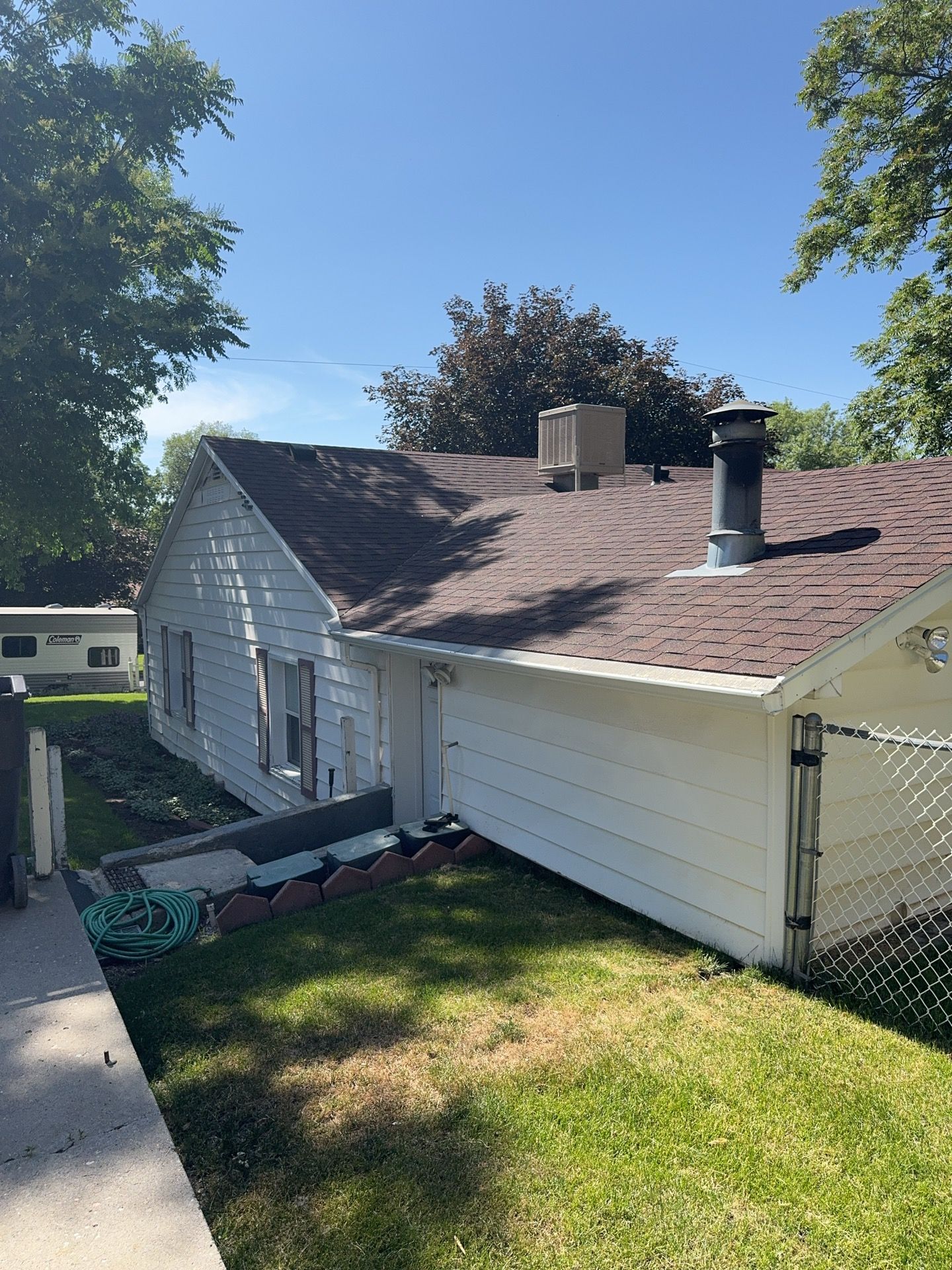 Farmington | Custom Hardie Mixed Siding | Thyme Green & White by Ideal Siding Utah