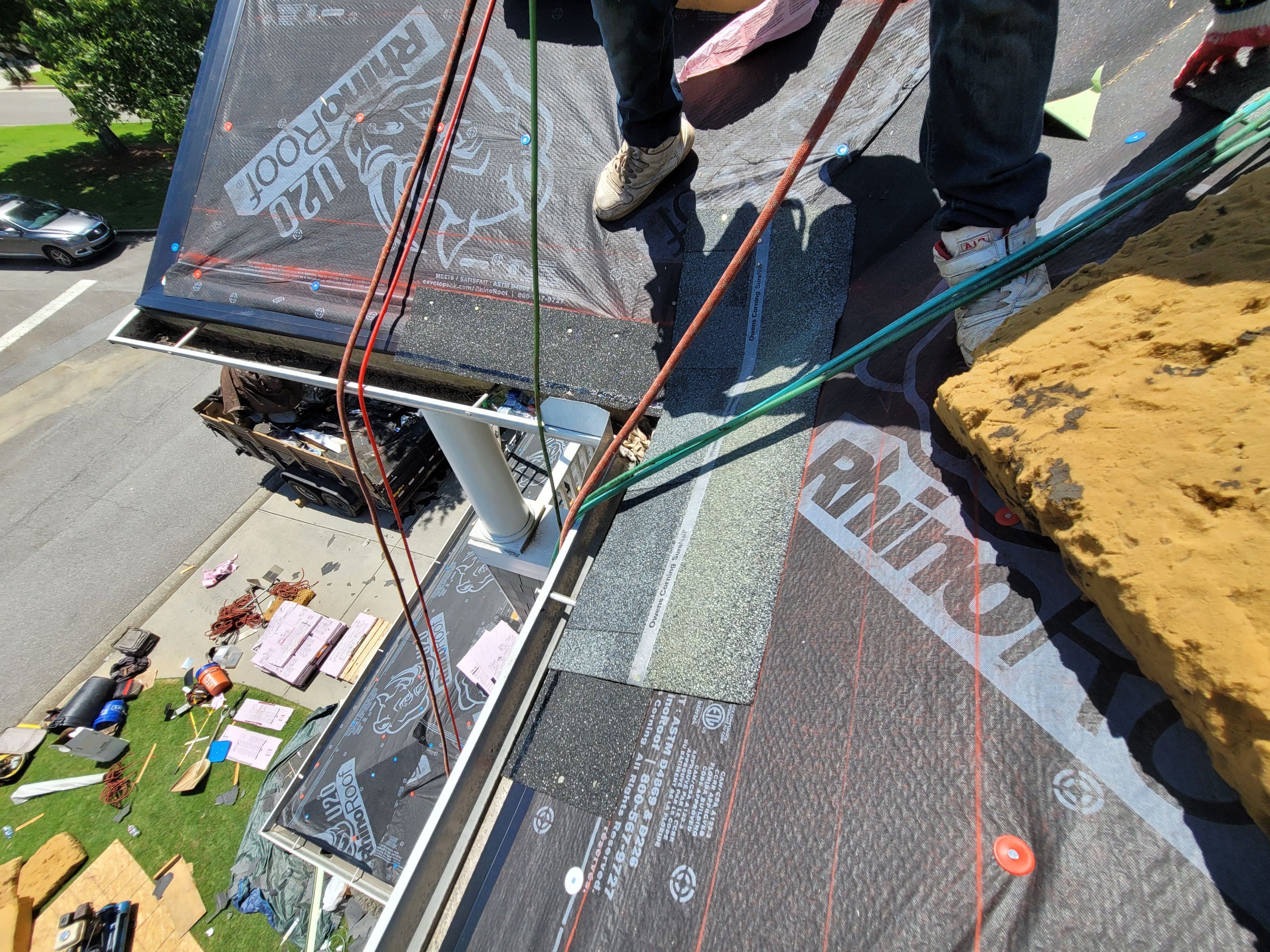 Residential Roofing Installation using Owens Corning by Inspector Roofing and Restoration