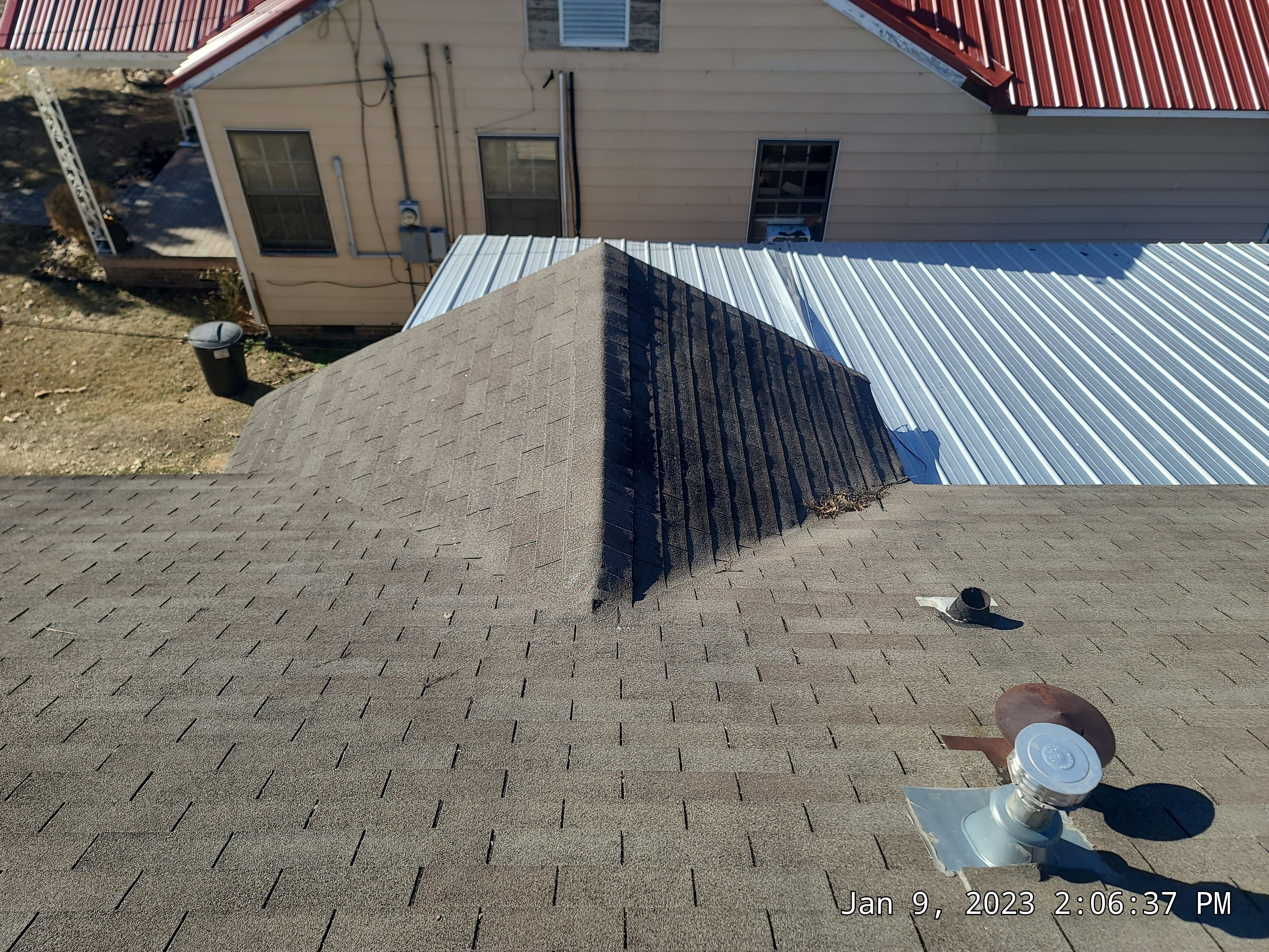Residential Roofing Installation using 29 gauge metal by Hostetler Roofing