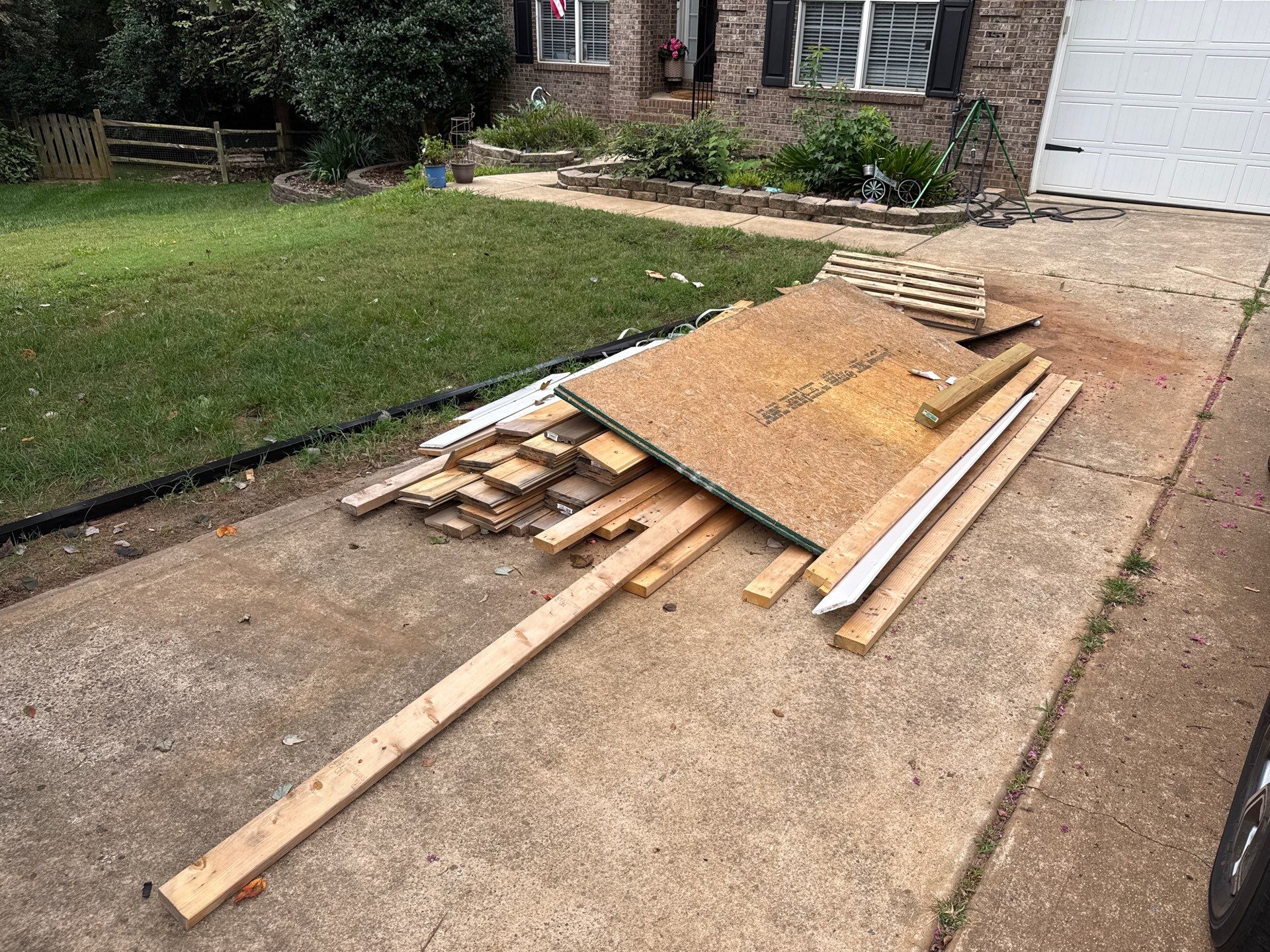 Project in Huntersville by Badger Hauling