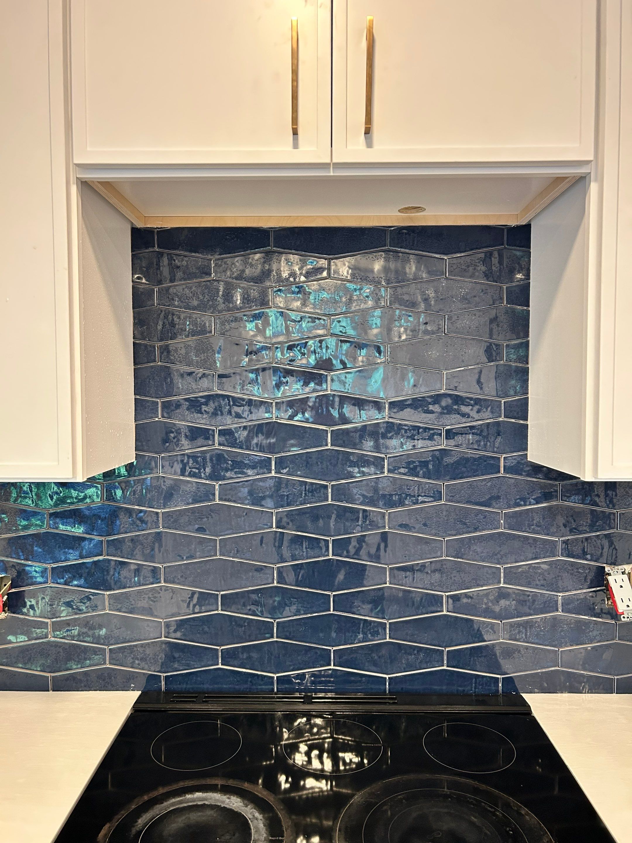 Blue Backsplash - Delray Beach by Hevi Tile