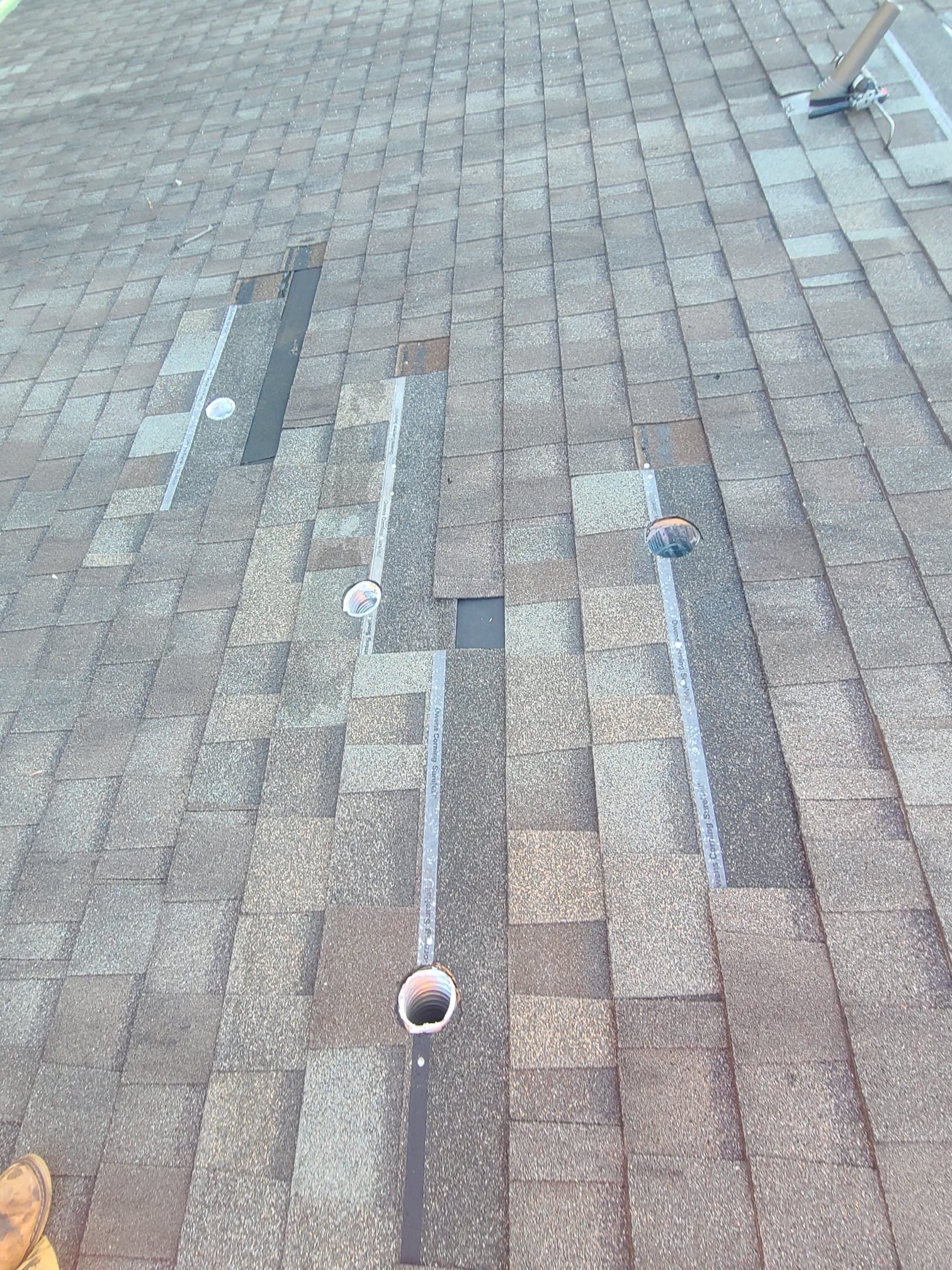 Hail Damage using Owen's Corning Duration (Lifetime) Shingles by Roof Repair Company