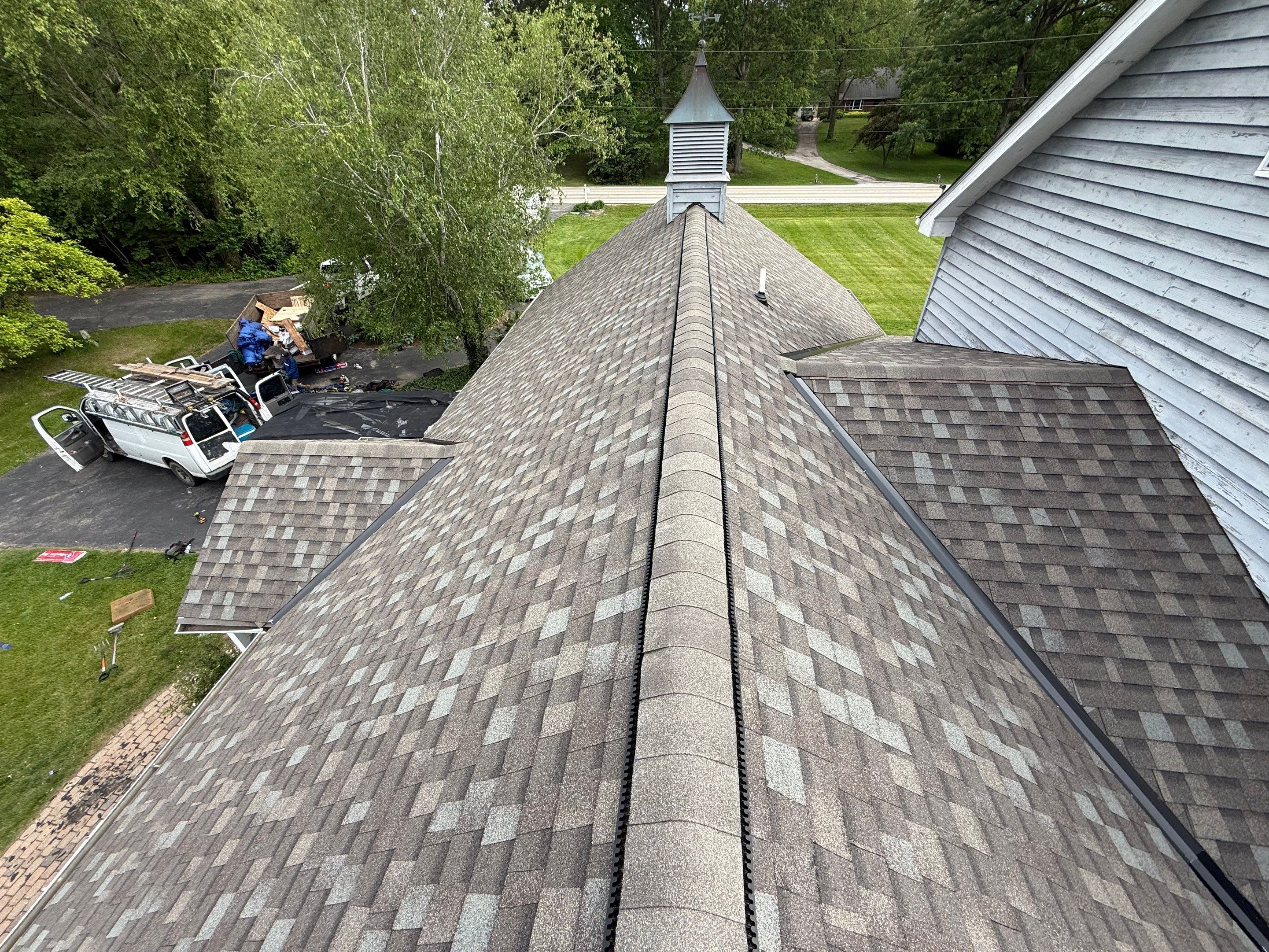 Roofing, copper chimney cap and copper awning by Optimal Home Improvement 