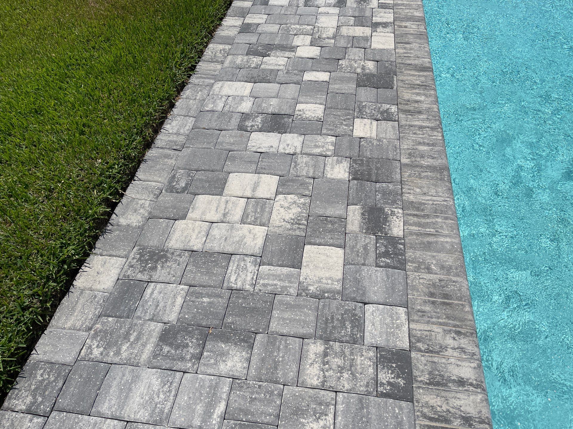 Pool Pavers using Concrete Sealant by DuraSeal