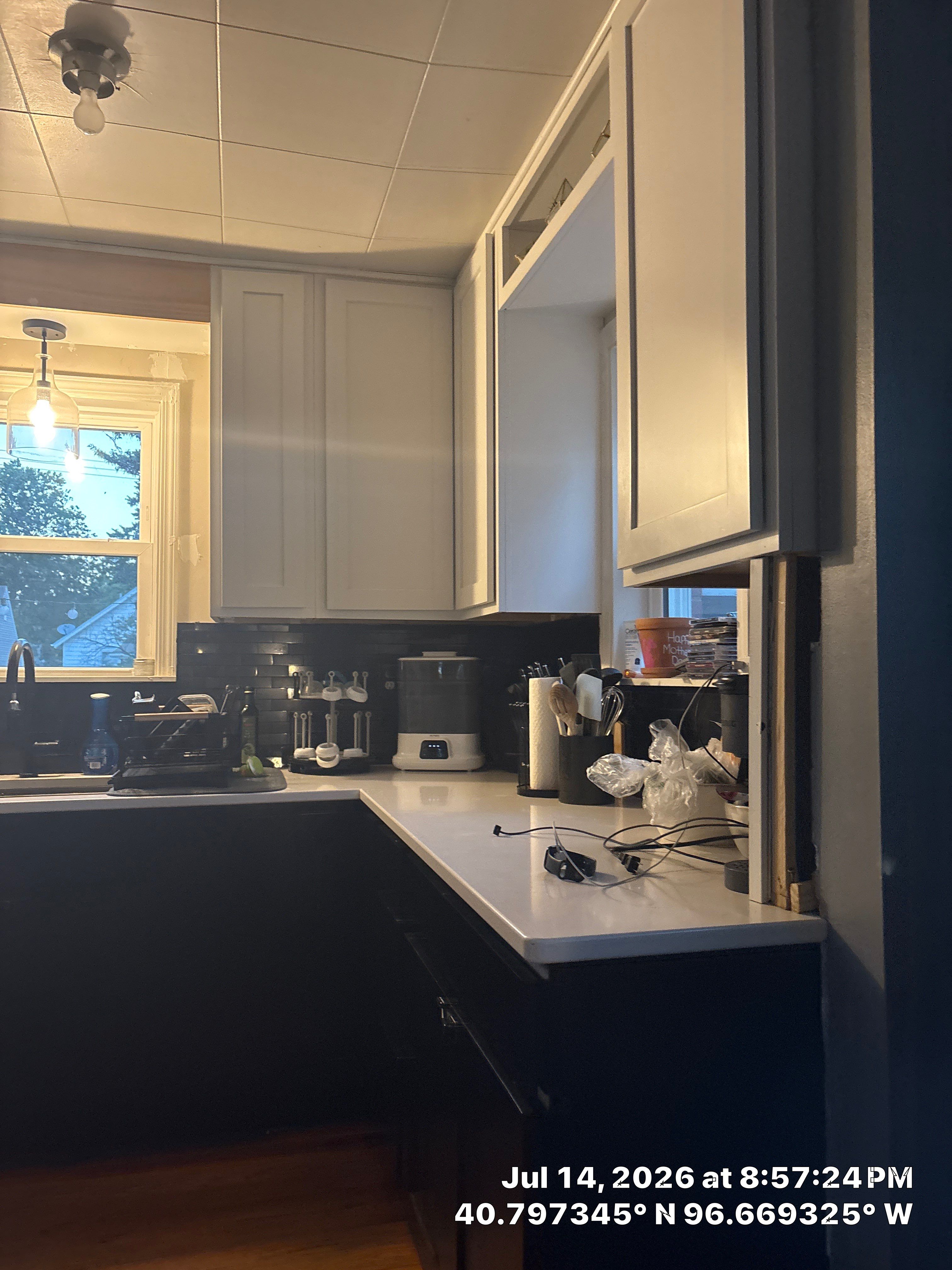 Two-Tone Kitchen Remodel with Quartz Countertops in Lincoln by CompanyCam Sales Demo