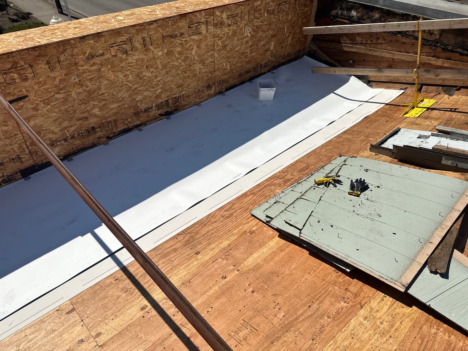 Commercial Roofing Installation using IKO Dynasty & GAF 60Mil TPO by Orezona Building & Roofing Company, Inc.