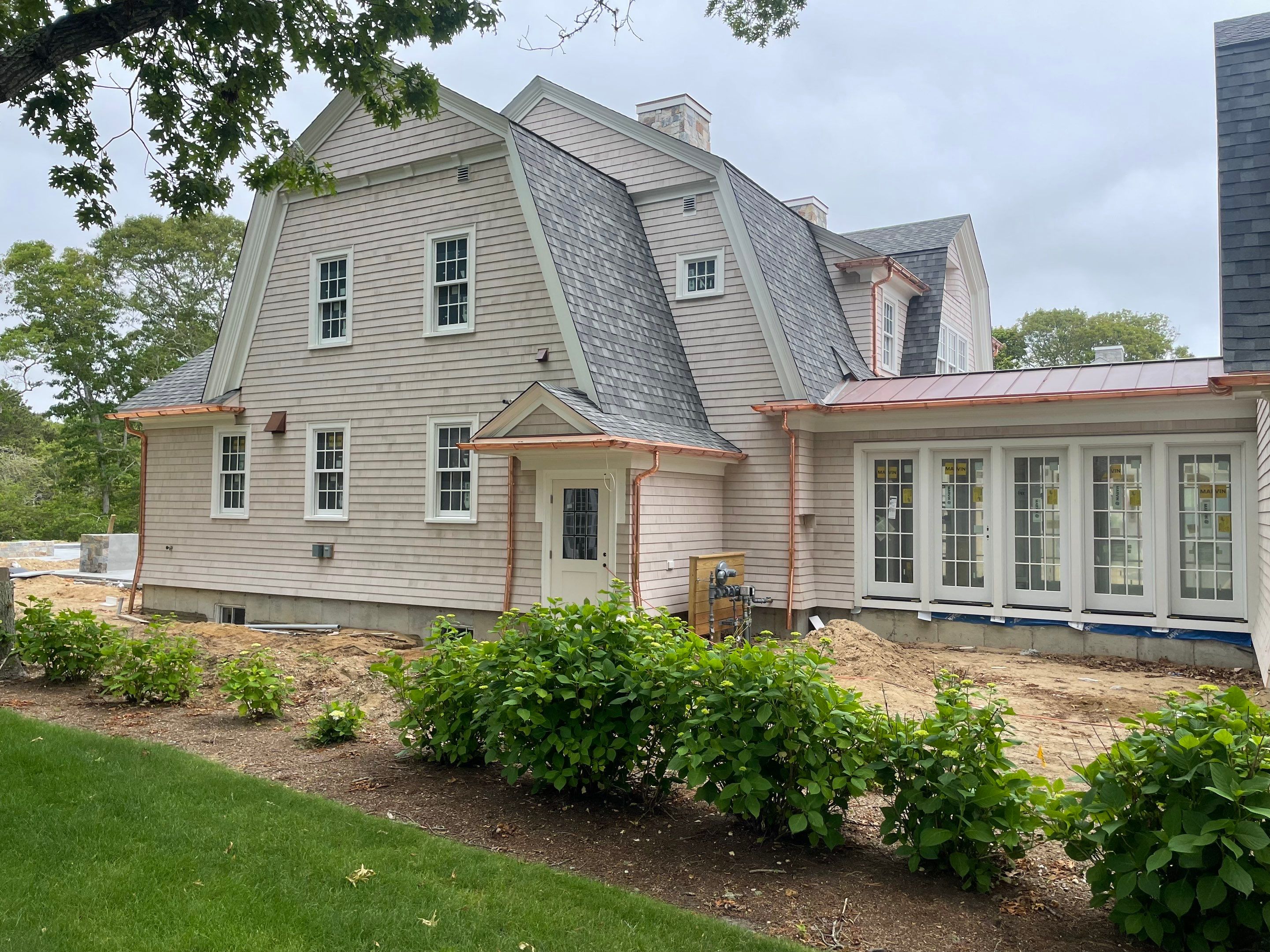 Half Round Copper Gutters Installed in Hyannis, MA by Gutter Pro Enterprises
