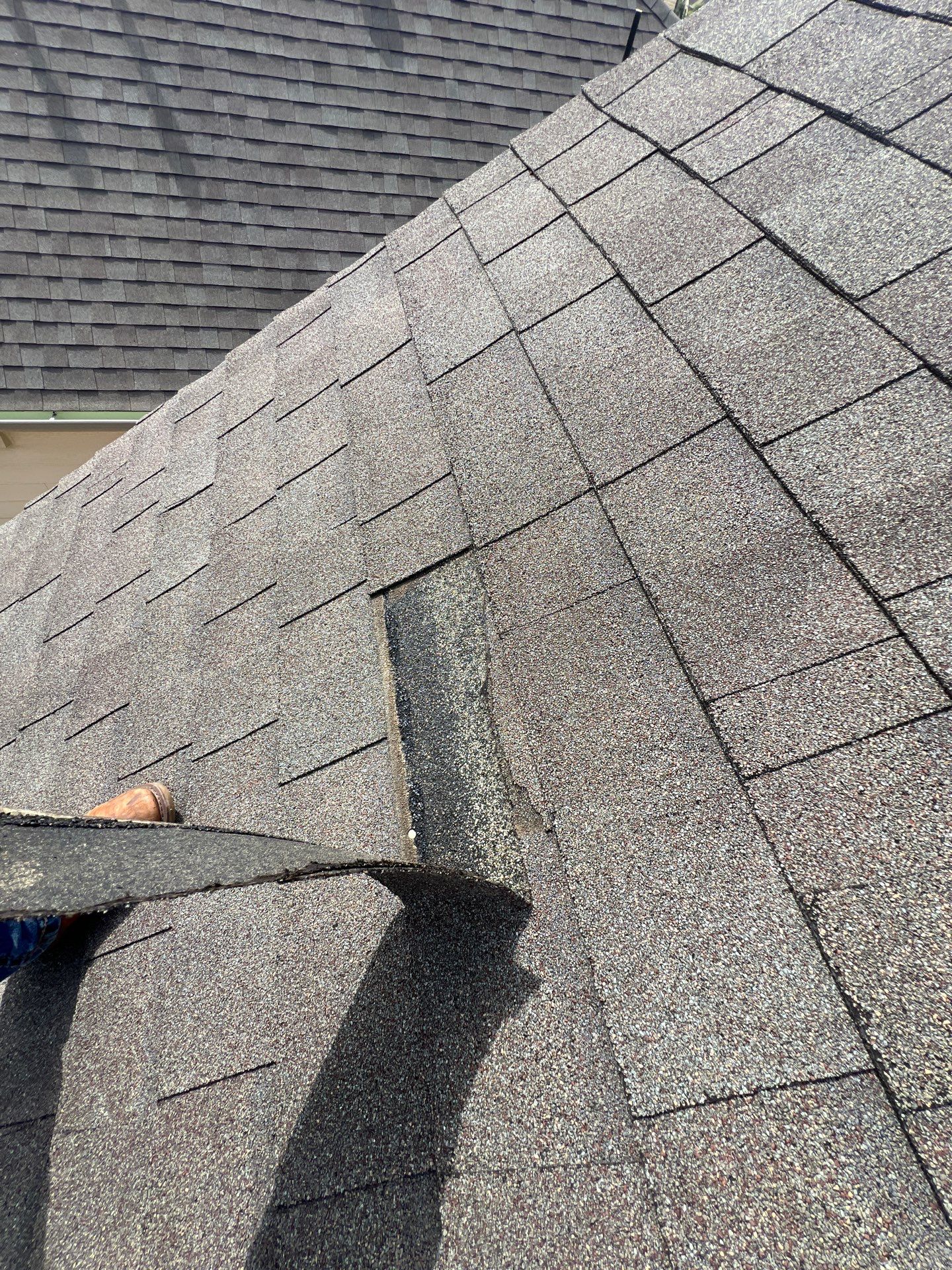 Hail Damage using Owen's Corning Duration (Lifetime) Shingles by Roof Repair Company