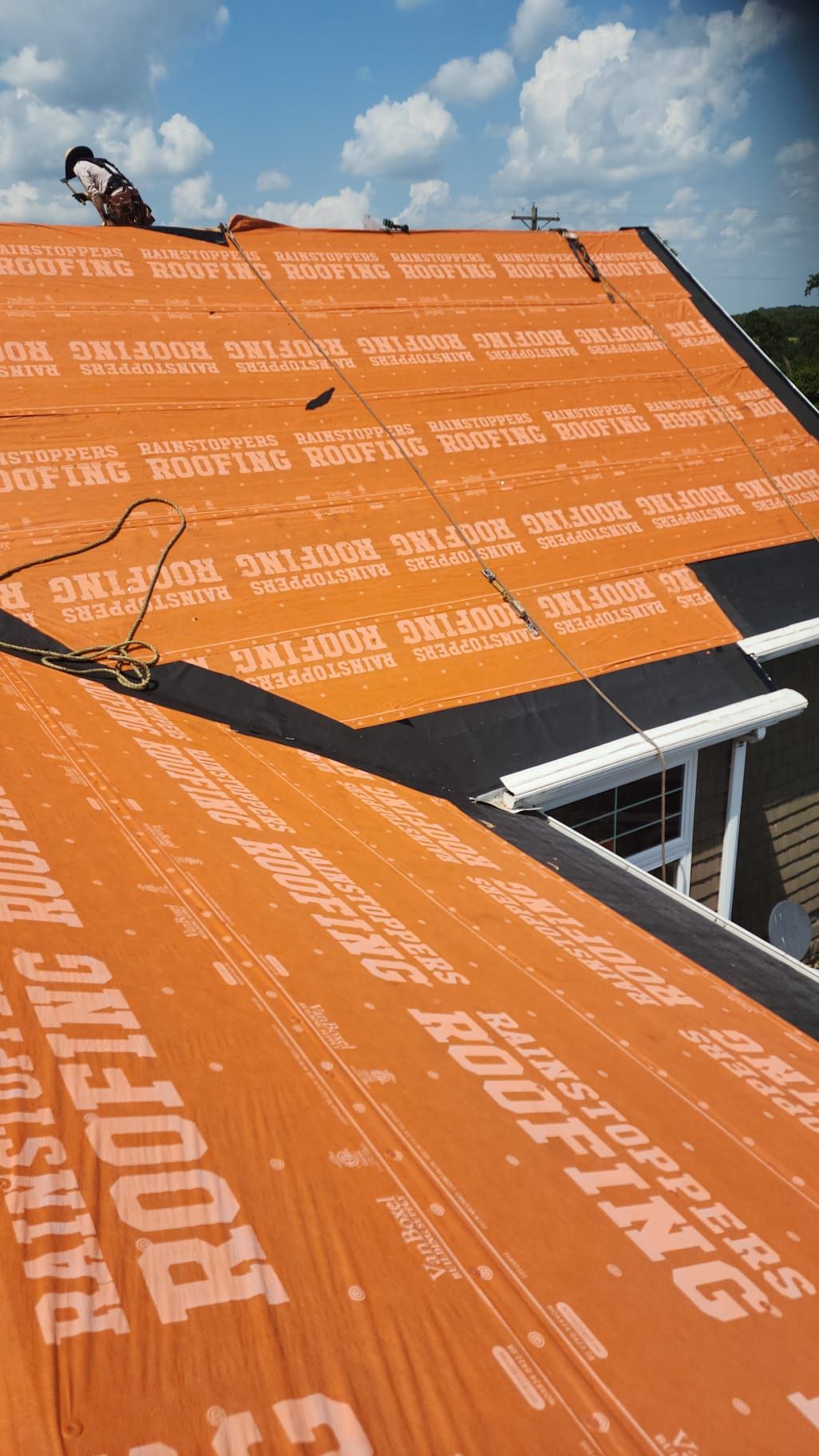 Residential Roofing Installation using GAF Timberline HDZ Shakewood by Rainstoppers Roofing