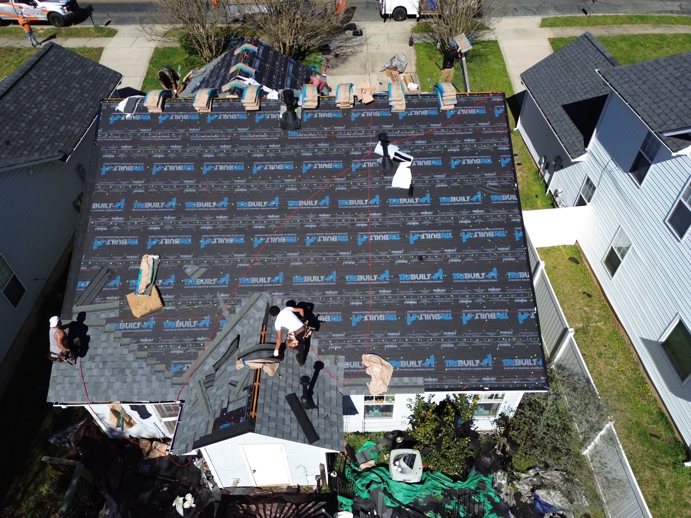 Roof replacement by hail damage by Just Brilliant Restoration JBR