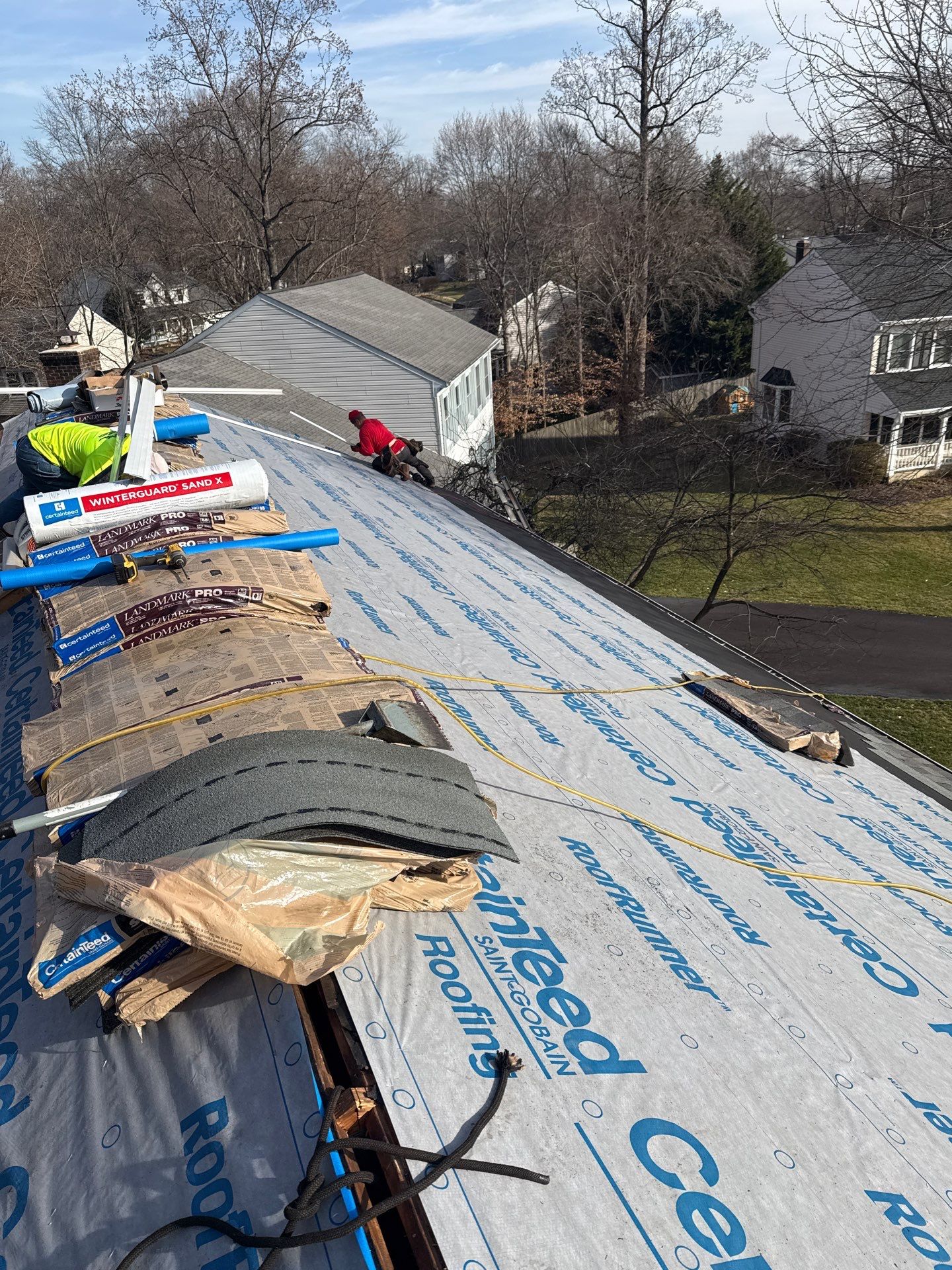 Fairfax Station :Residential Roof Replacement with CertainTeed Landmark Pro in Max Def Drift Wood by RM Banning, Inc.