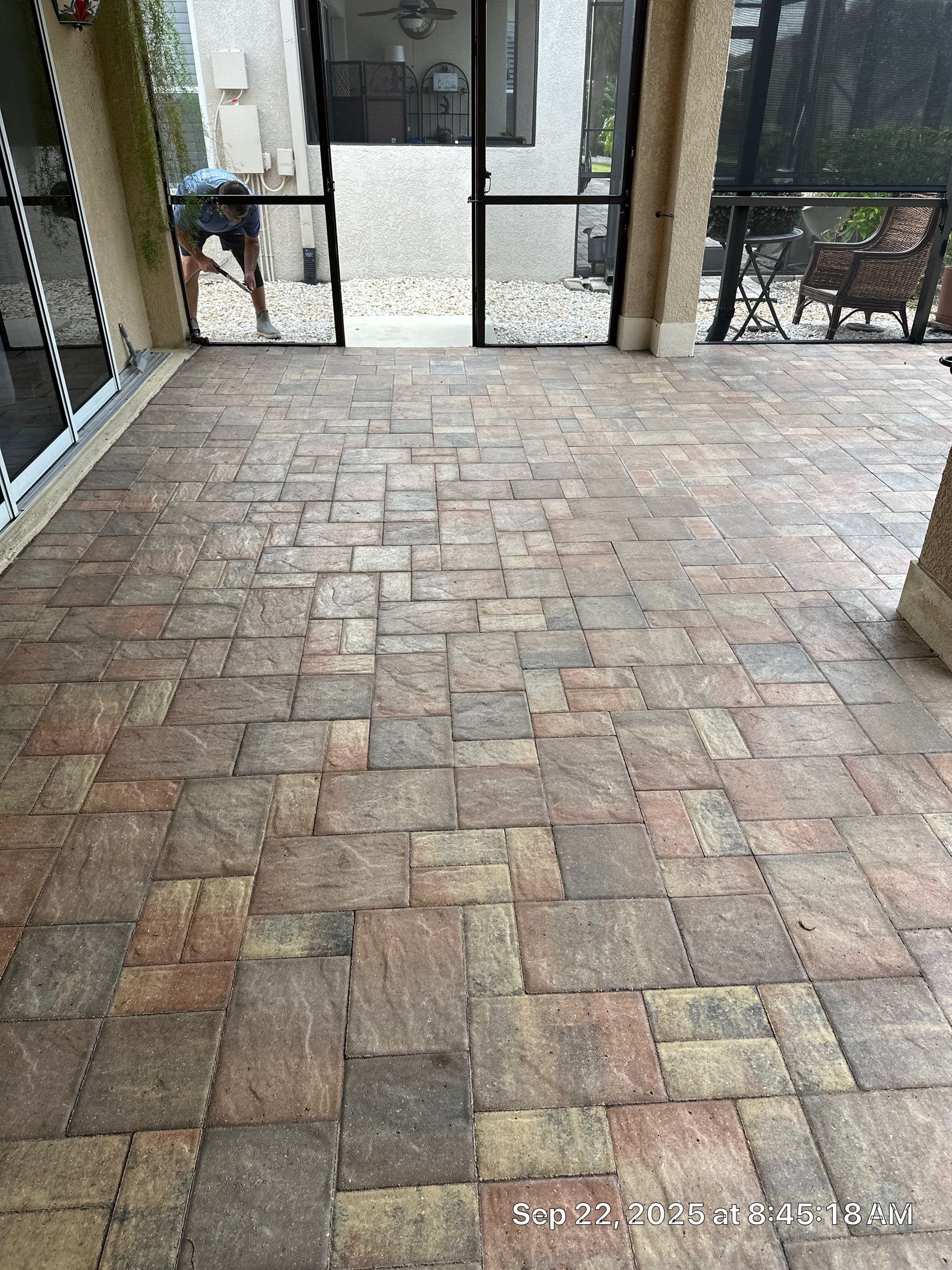 Herringbone Paver Sealing and Restoration in Sun City Center by Supreme Paver Experts