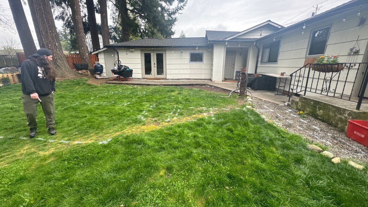 John | Concrete Backyard Walkway by Jireh Asphalt & Concrete Inc 