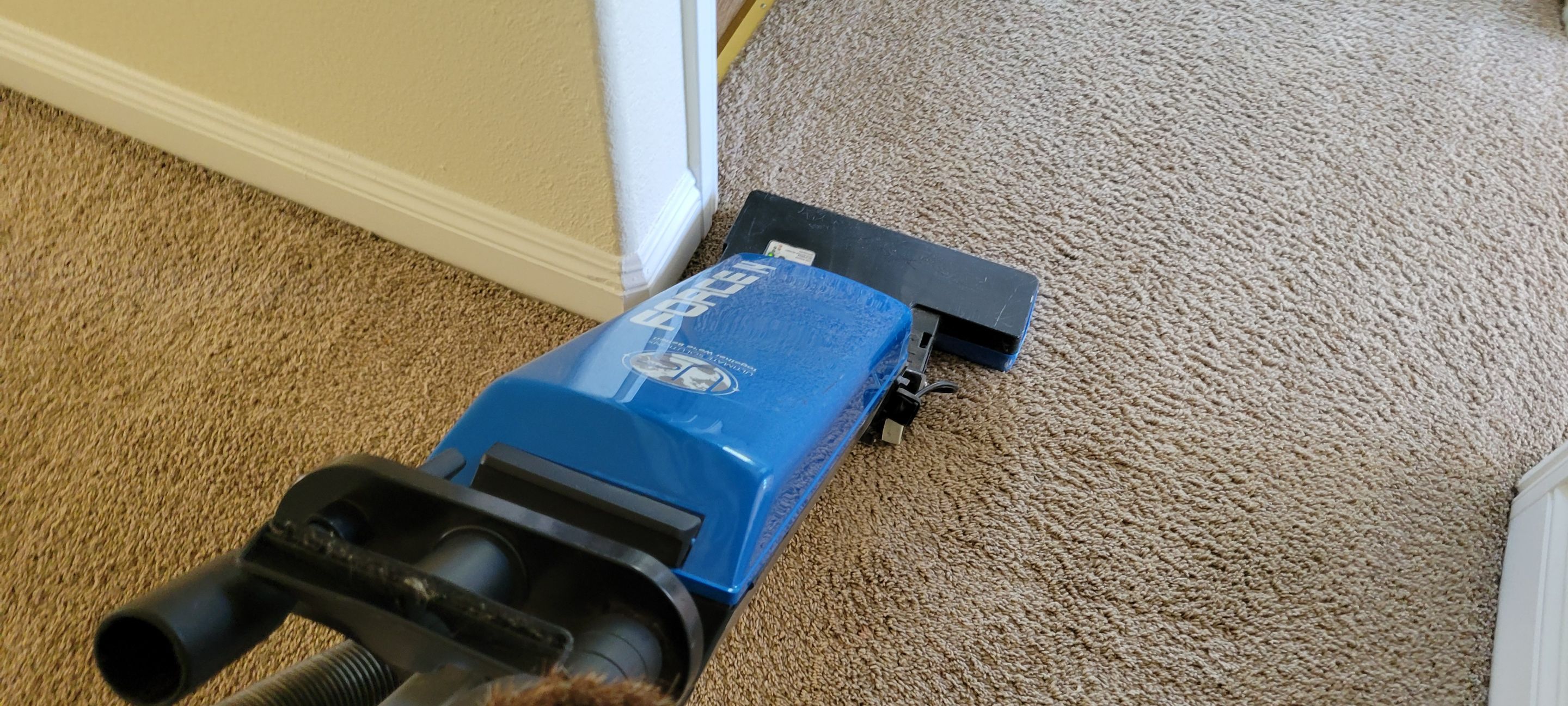 Stretching Hallway Carpet of a Rental by Ardent Carpet Restore LLC