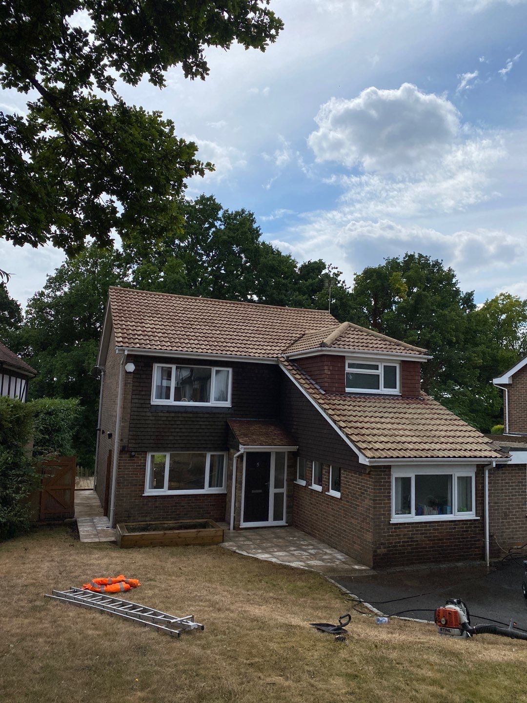 Exterior Clean - Roof - Patio - Driveway using Honda 15lpm Low Pressure Washing Machine by Ges Exterior Cleaning ltd