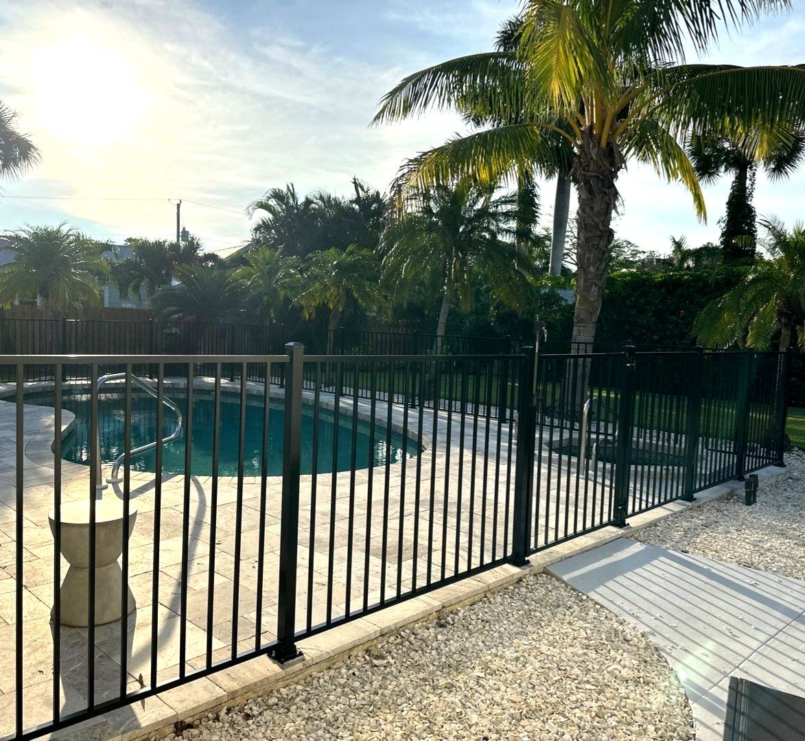 Aluminum Fence Installation using 3 Rail Aluminum Fence by Asap fence and gates, LLC