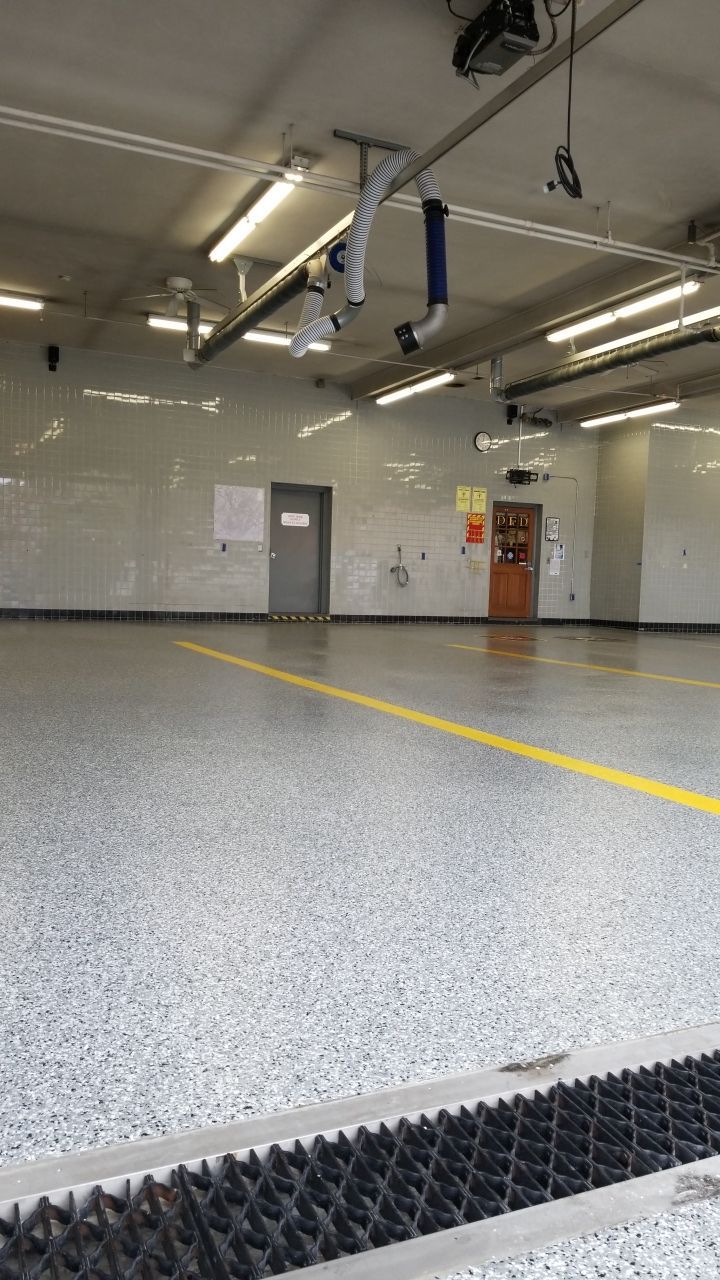 Dover Firehouse with their new Smoke Floor! by Spectrum Painting, LLC