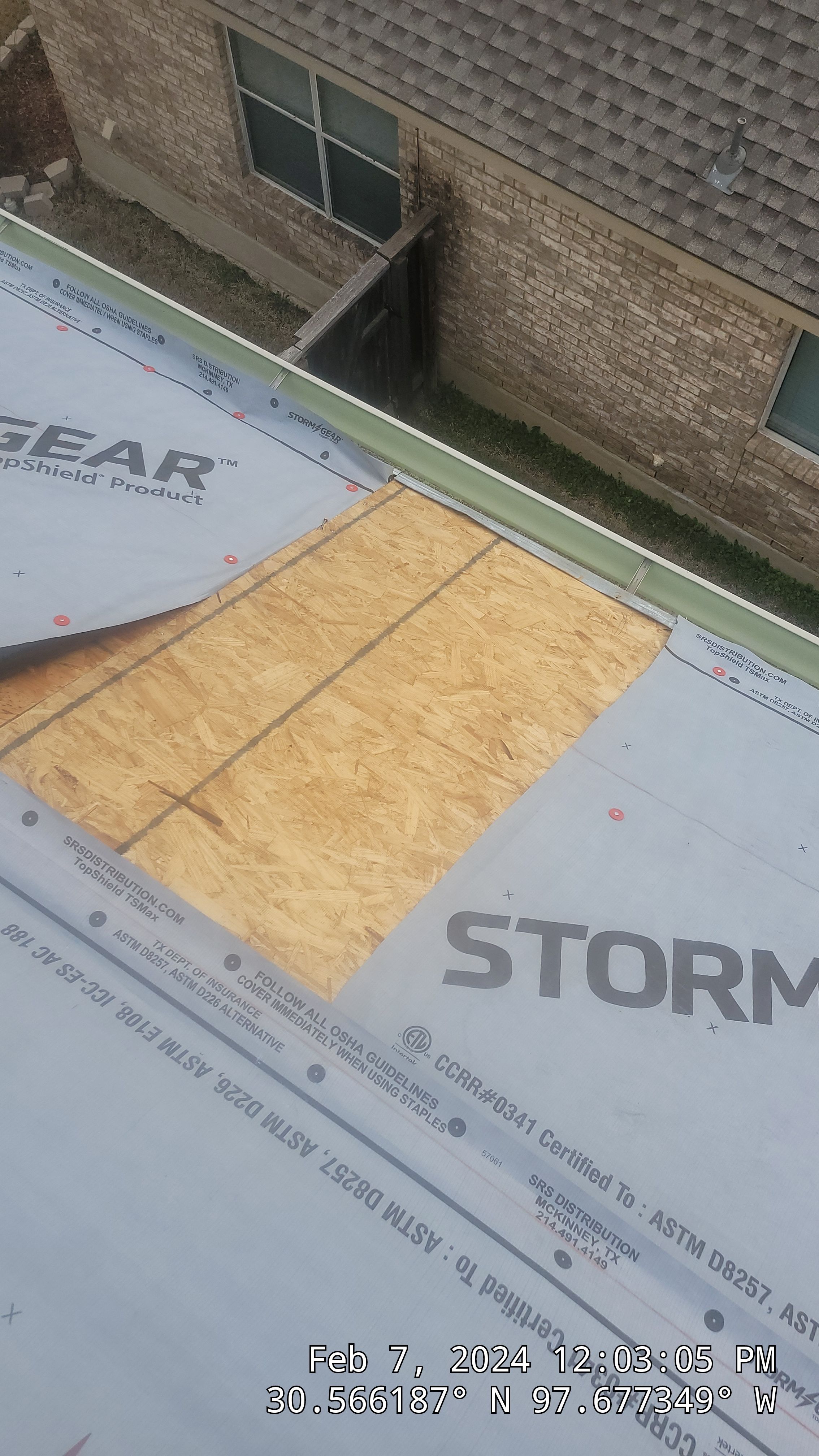 Architectural Shingle Roof Replacement and Storm Damage Restoration in Round Rock by Caliber Restoration LLC