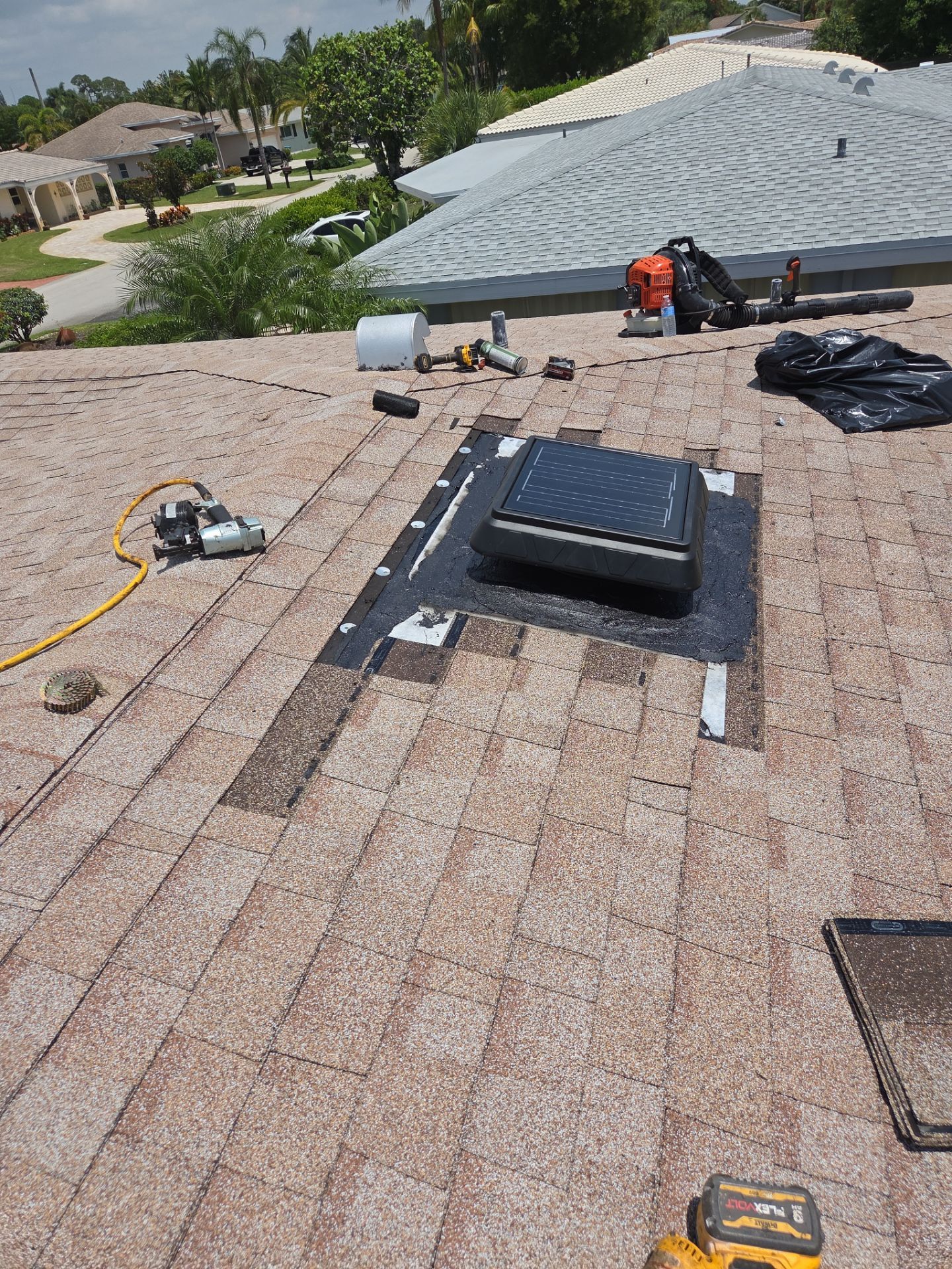 Shingle Roof Replacement and Decking Repair in Boynton Beach by Aastro Roofing