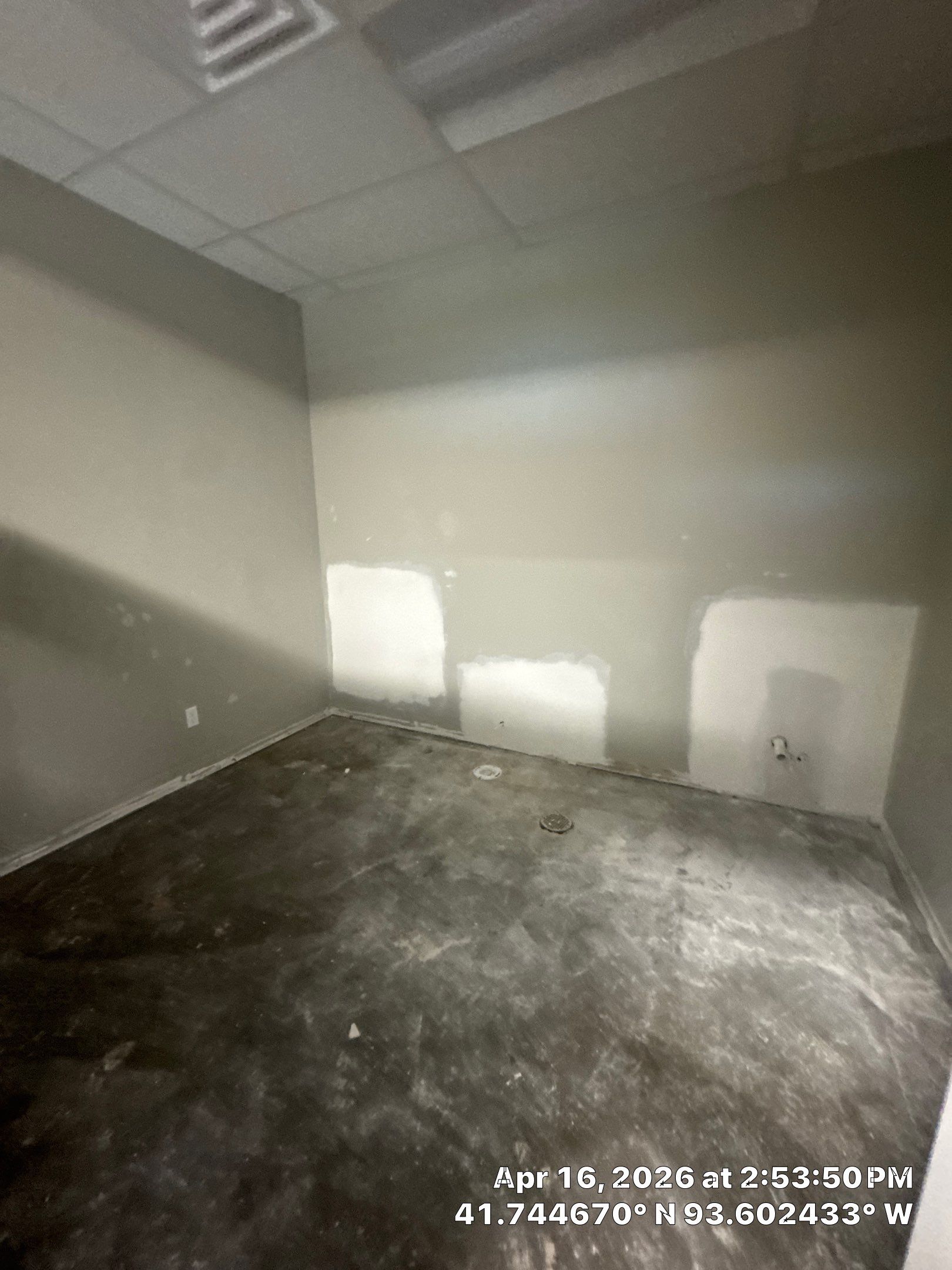 Commercial Interior Touchup after drywall work completed by Midwest Paint LLC