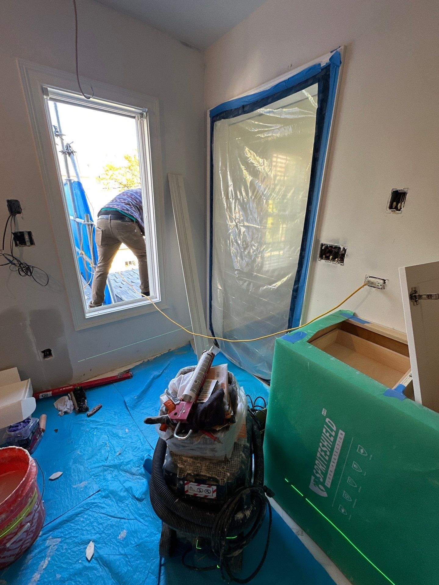 Interior Bathroom Ceiling and Wall Finishing by OCS Contracting Services