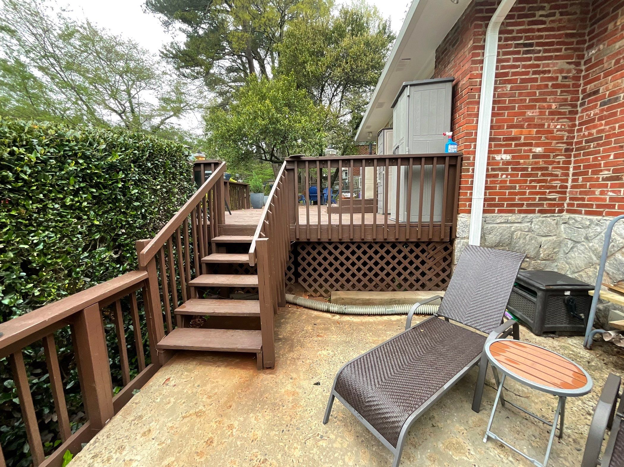Custom Pressure-Treated Wood Deck and Railing Installation in Decatur by Swift Home Renovations