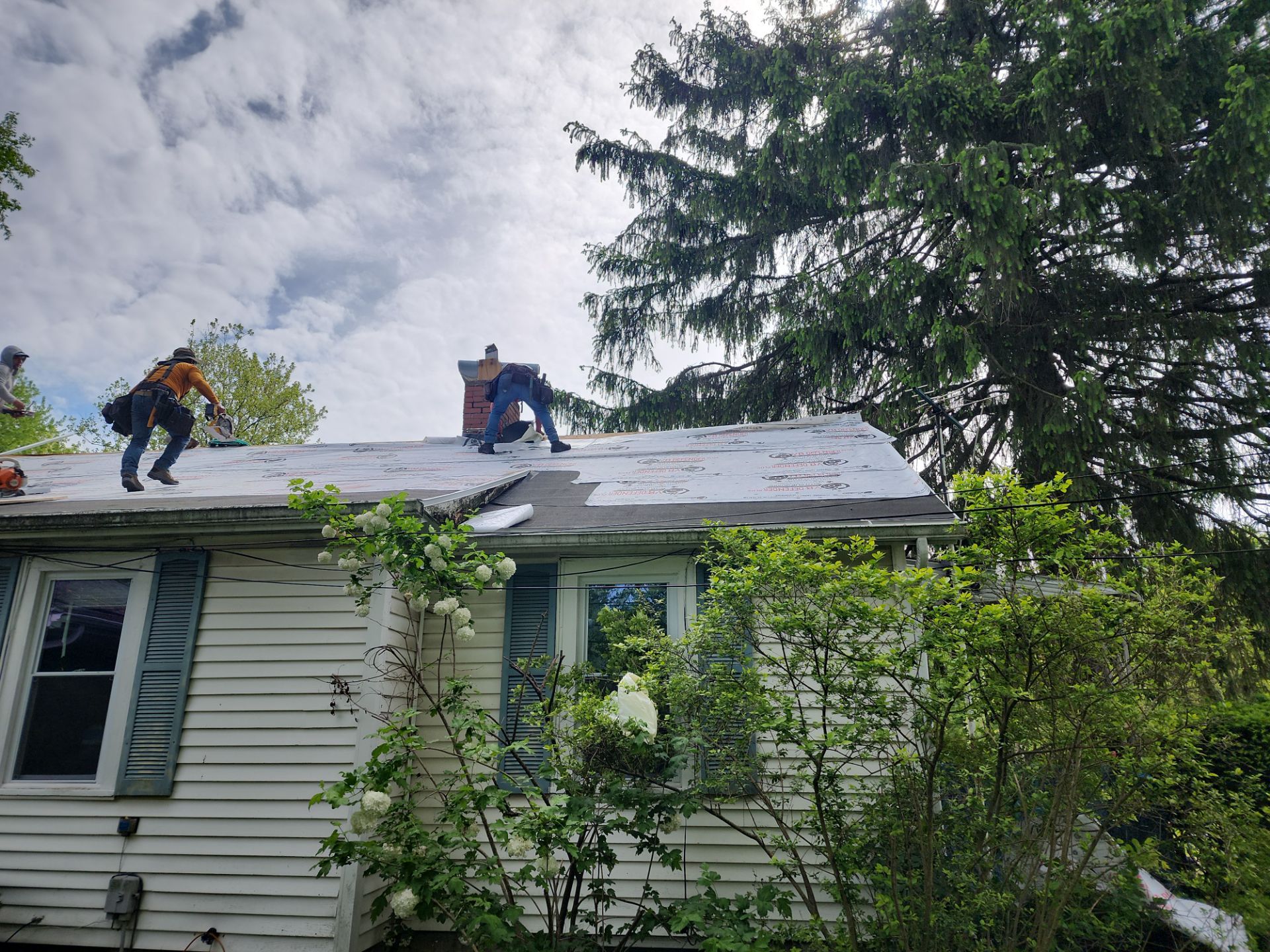 Re-roof the Art Studio nestled among the pines by SOS Home Ohio 
