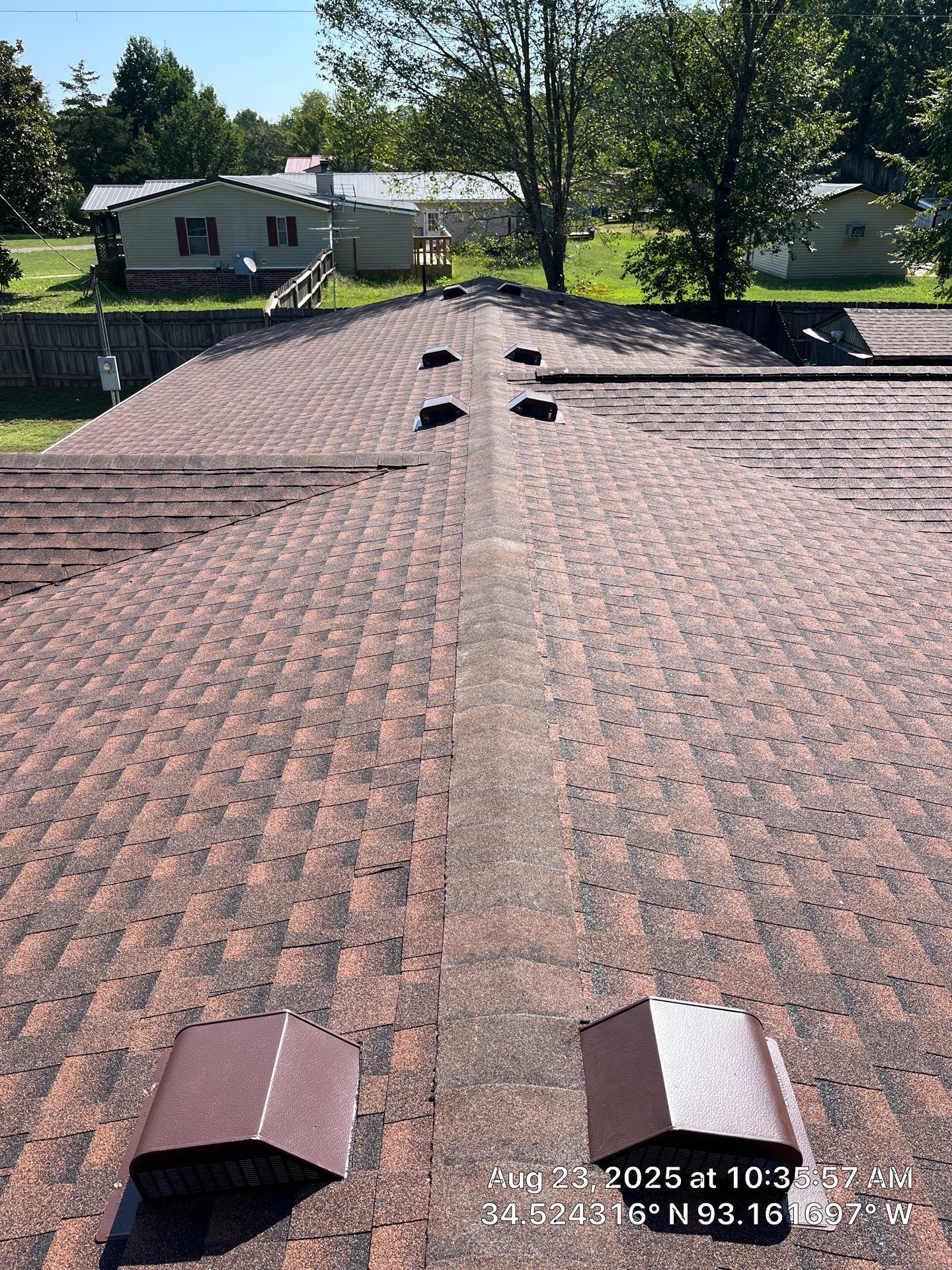 GAF Timberline HDZ Roof Replacement and Decking Repair in Hot Springs by Temple Roofing and Exteriors